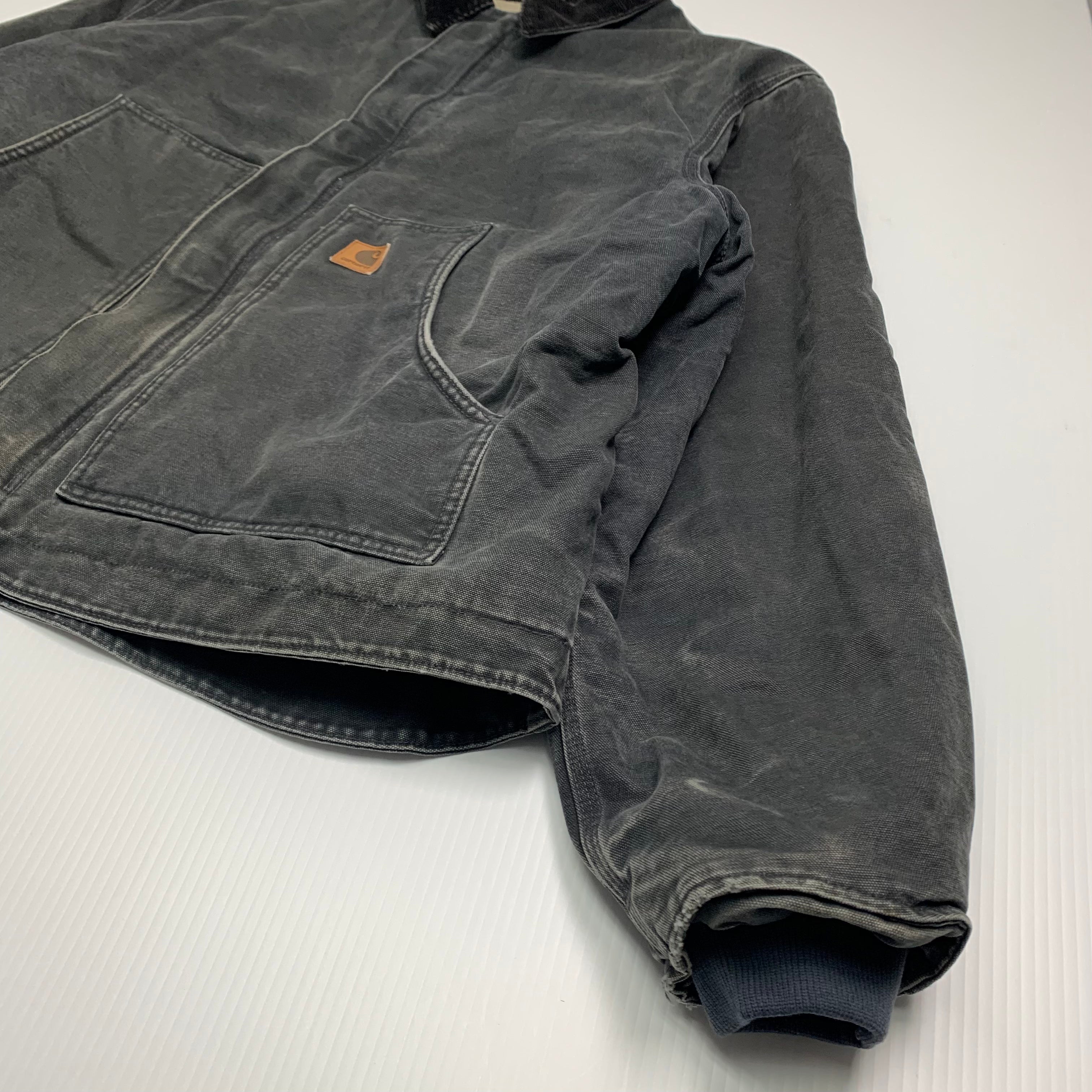 Carhartt Dark Grey Sherpa Lined Jacket XXL