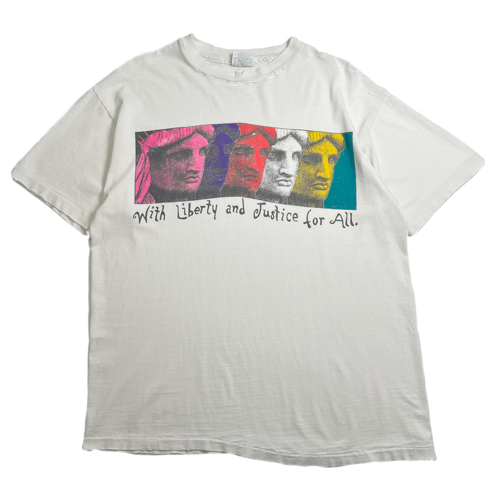 90s With Liberty And Justice For All Art Tee L