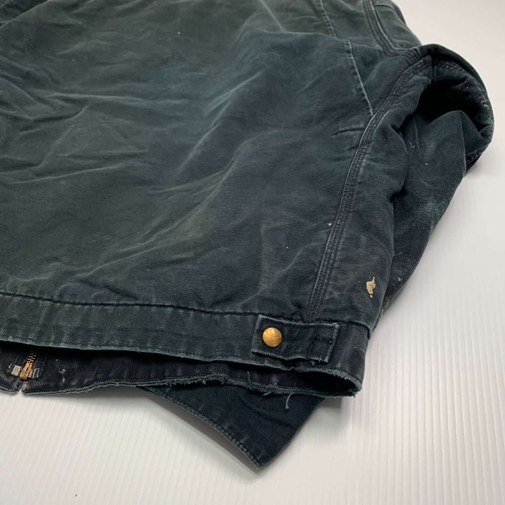 Carhartt J01 Distressed Black Detroit Jacket XL