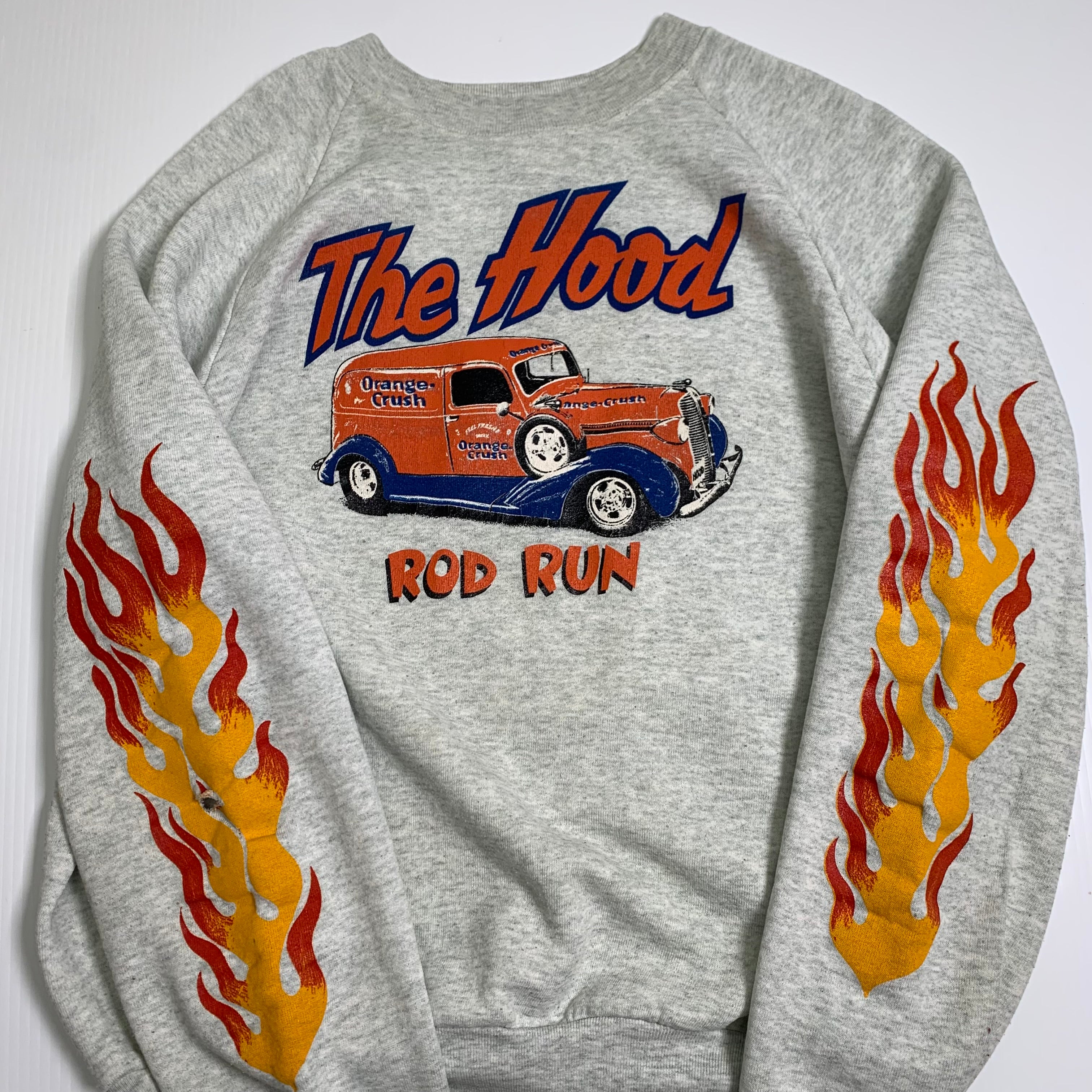 Vintage The Hood Rod Run Racing Crewneck XL