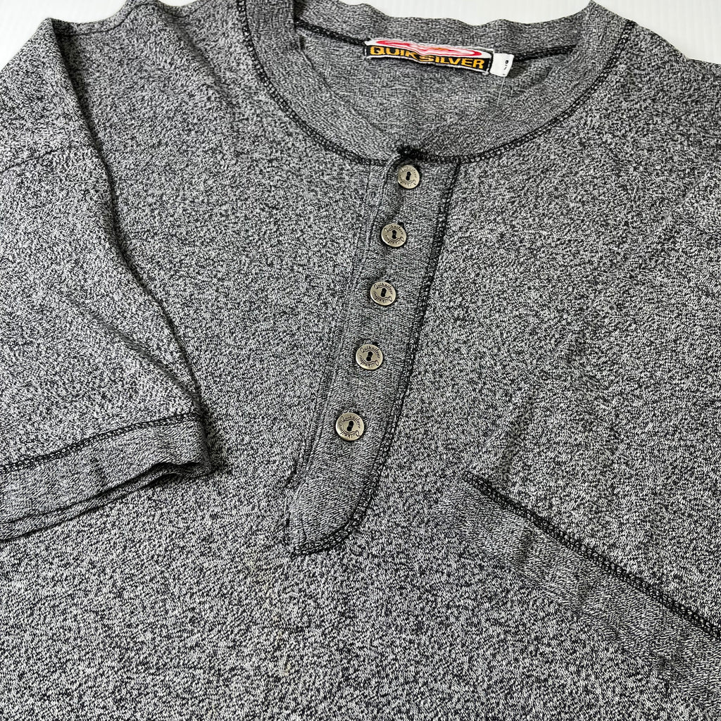 Vintage Quiksilver Henley Surf 1/2 Button Shirt L