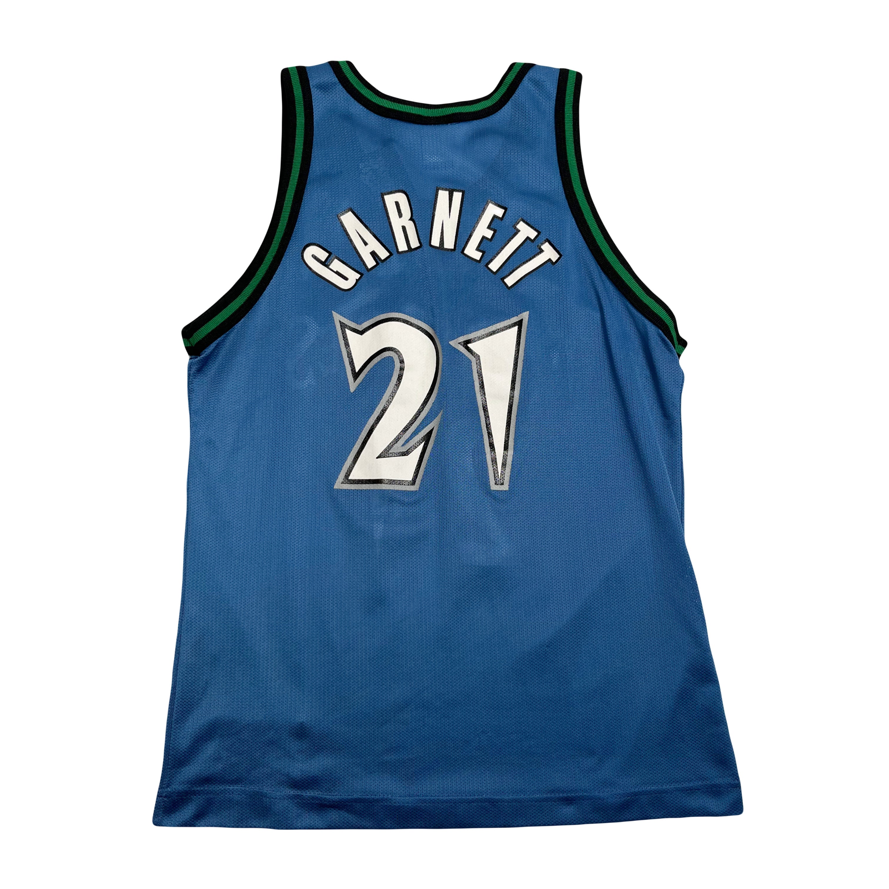 90s Champion Timberwolves Kevin Garnett Jersey S