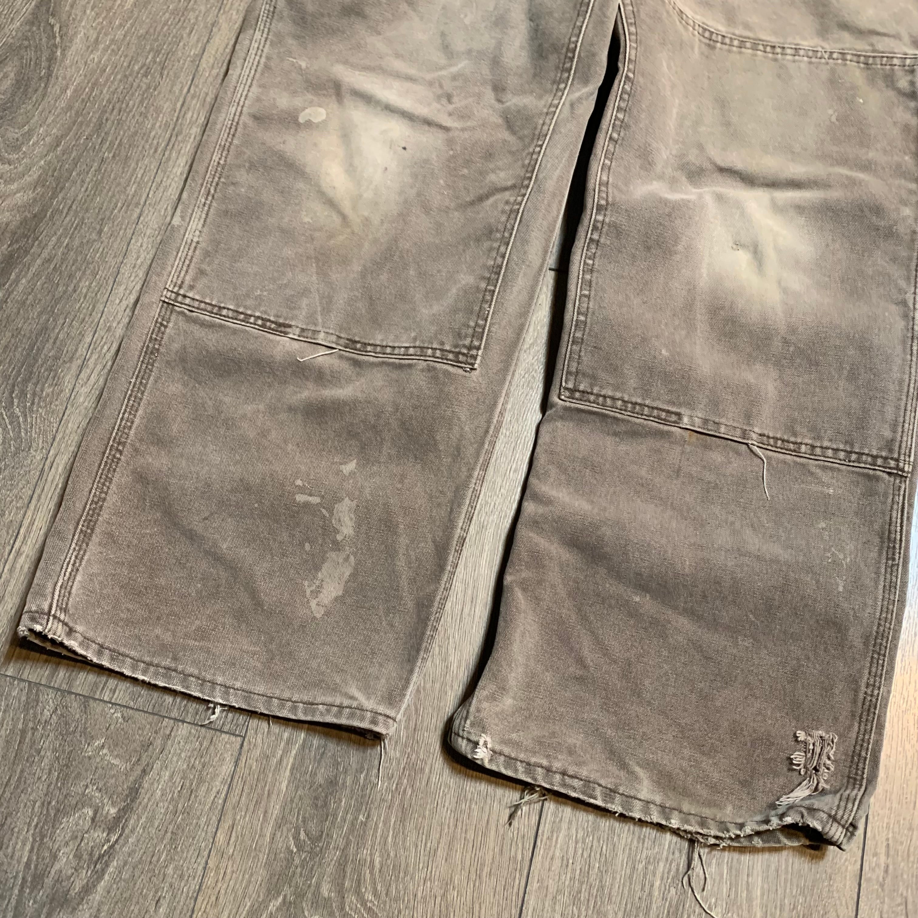 Vintage Faded Brown Carhartt Overalls 38x30