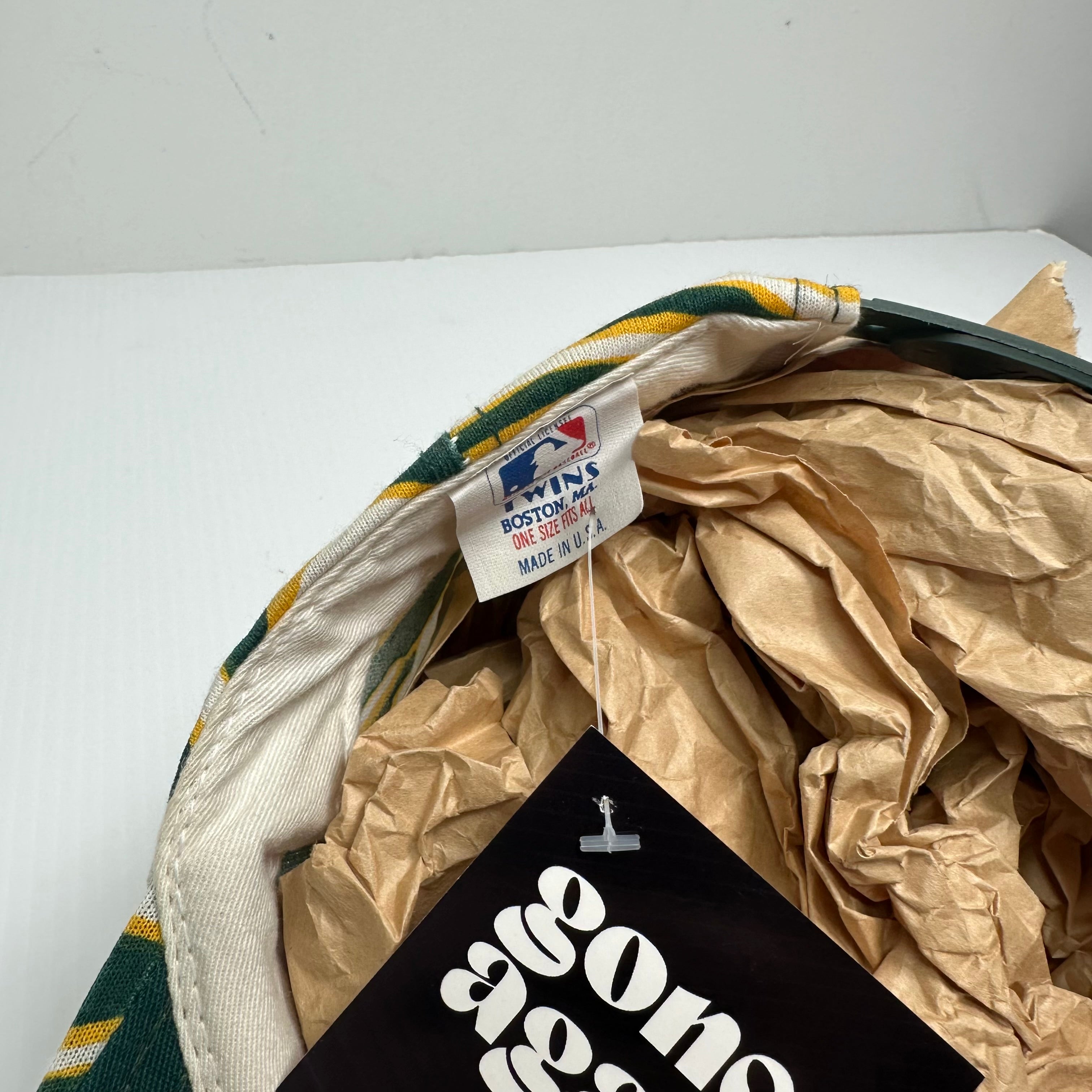 Vintage MLB Oakland Athletics Zebra Pattern Snapback Hat