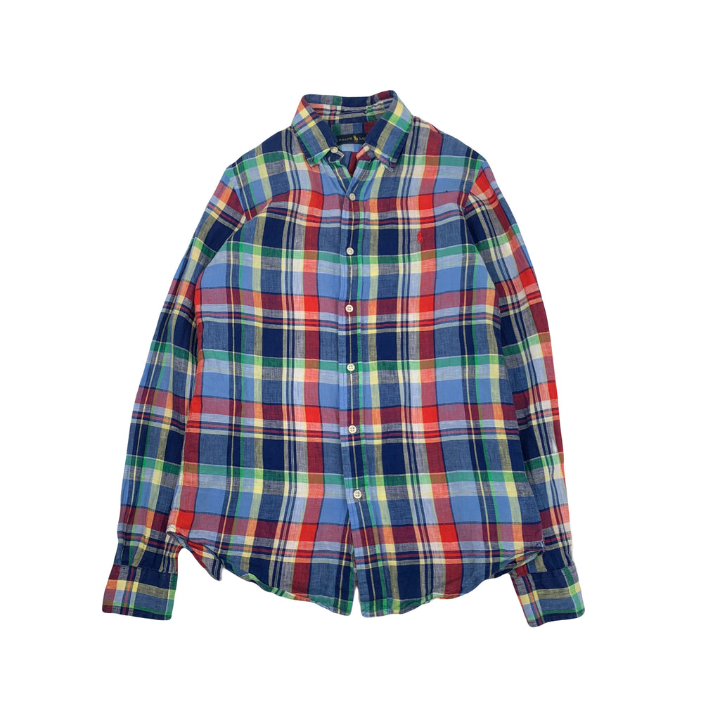 Polo Ralph Lauren Multicolor Linen Button Up Shirt XS