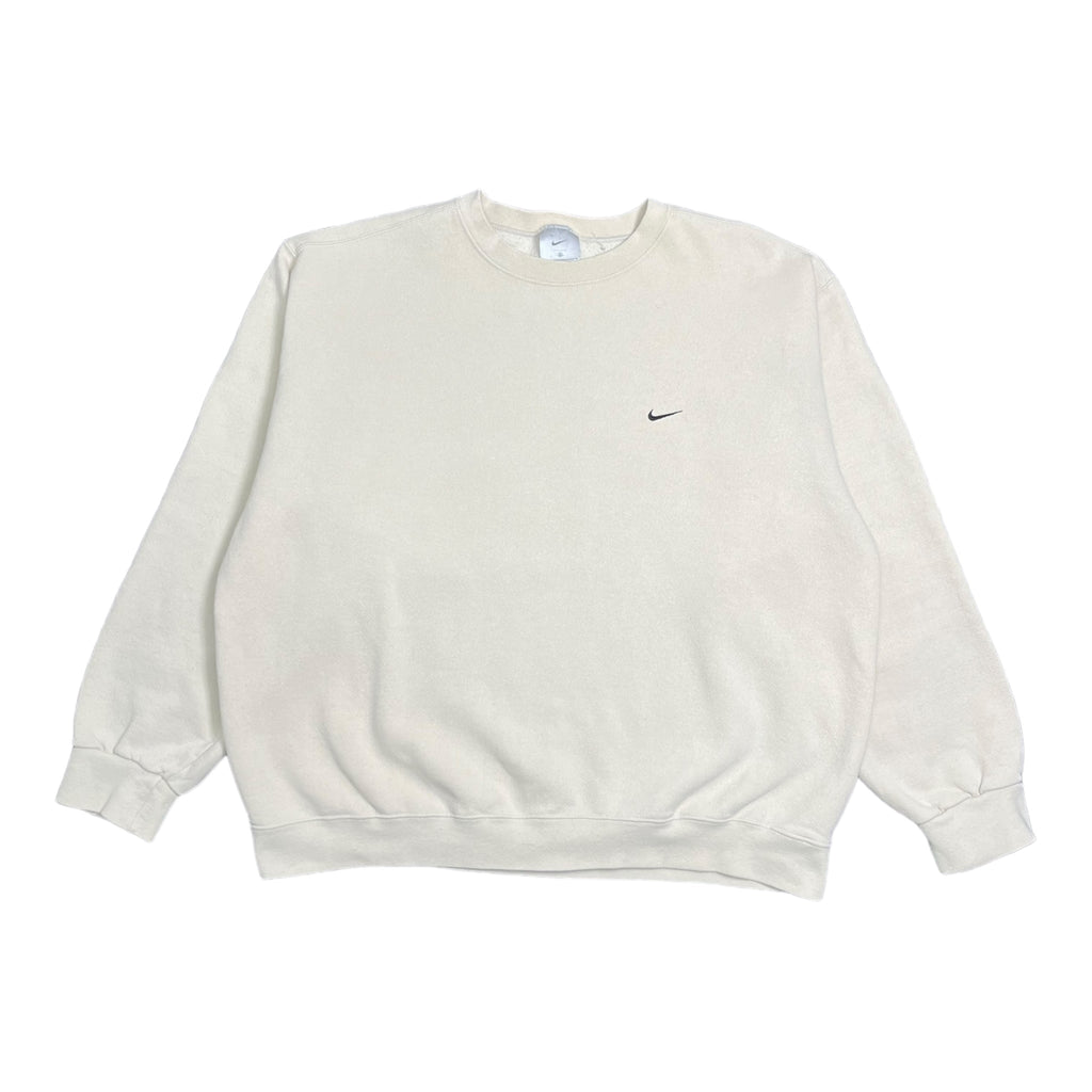 Y2K Nike Swoosh Cream Crewneck XL