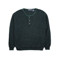 Vintage Van Heusen Pattern Henley Sweater M