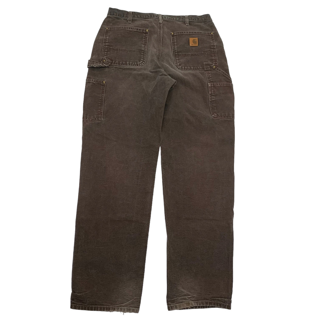 Carhartt Faded Brown Double Knee Denim 32x34 0316