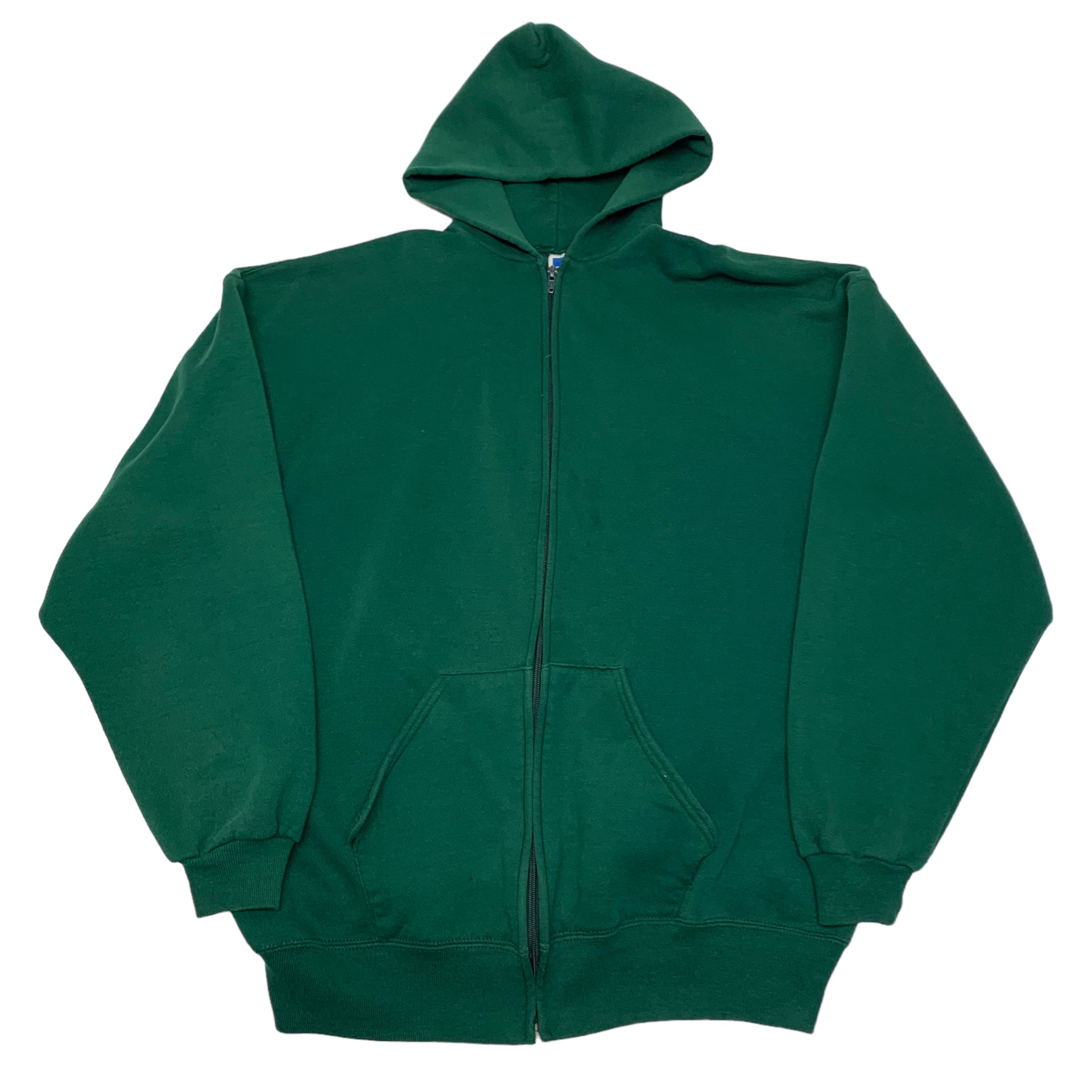 90s Green Russell Athletic ZipUp Hoodie XXL