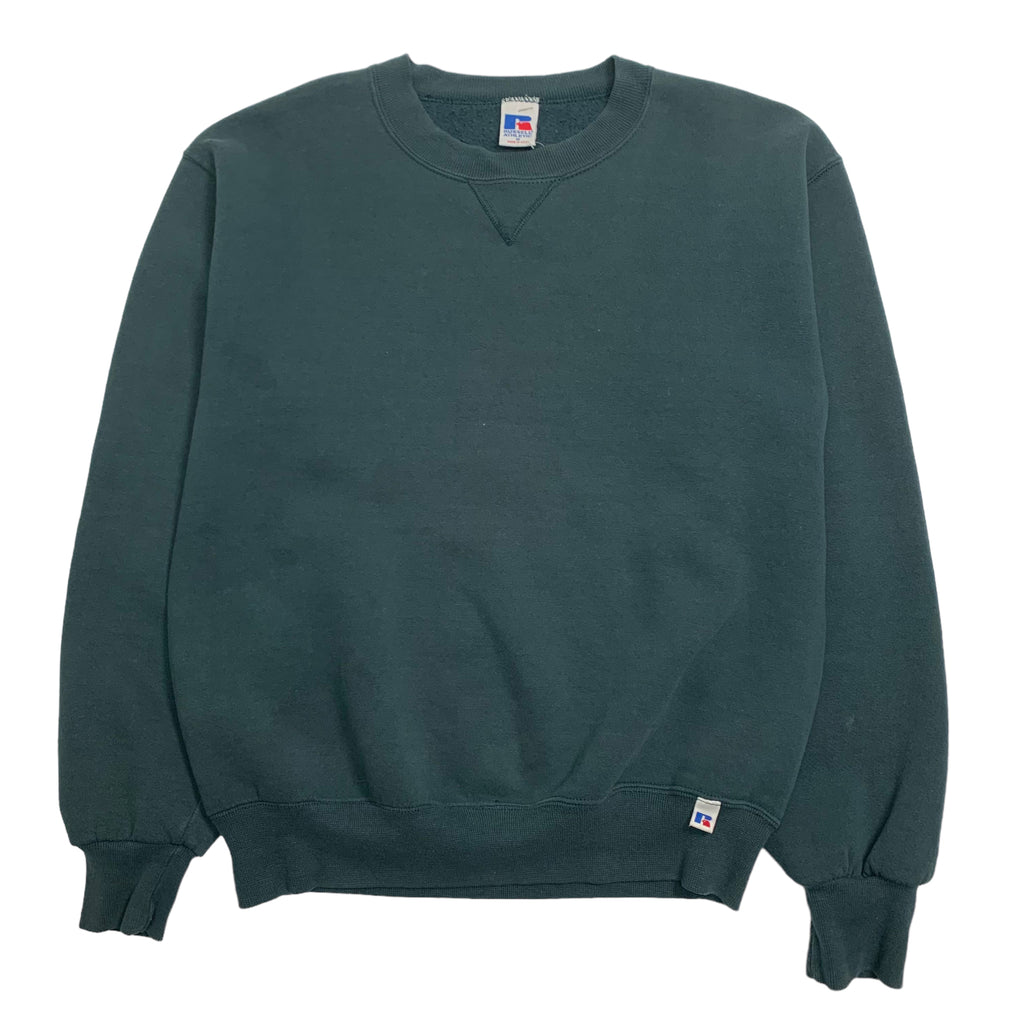 90s Russell Athletic Dark Green Crewneck M