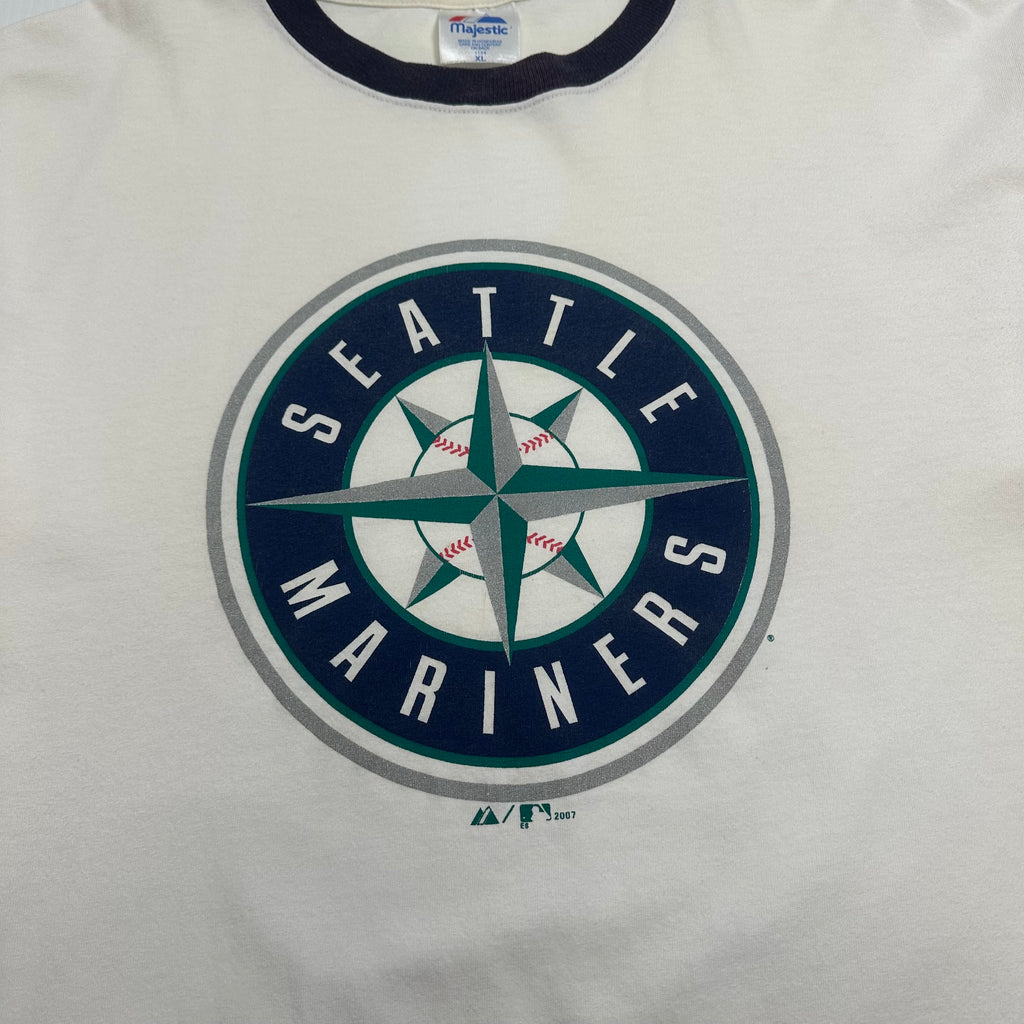 2007 Majestic Seattle Mariners MLB Ringer Tee XL