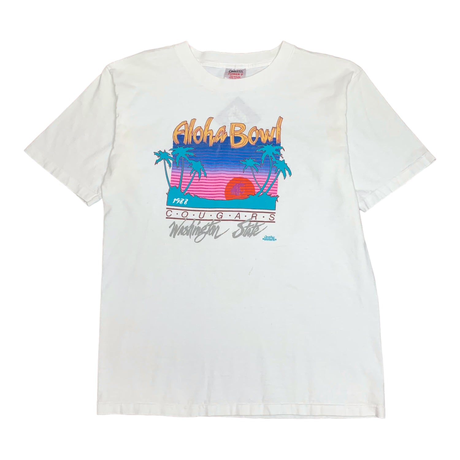 1988 Washington Aloha Bowl Tee L