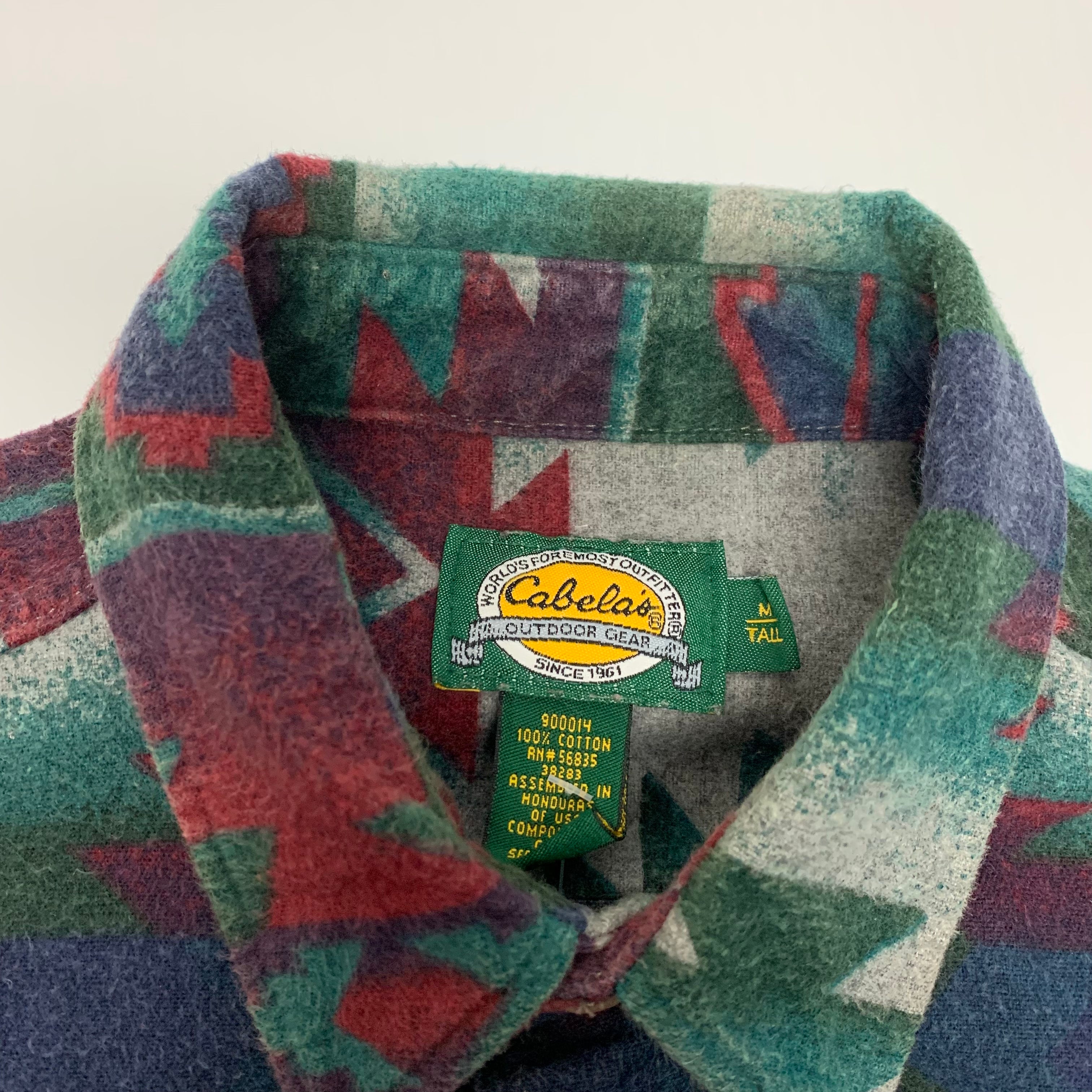 Vintage Cabelas Navajo Button Up M