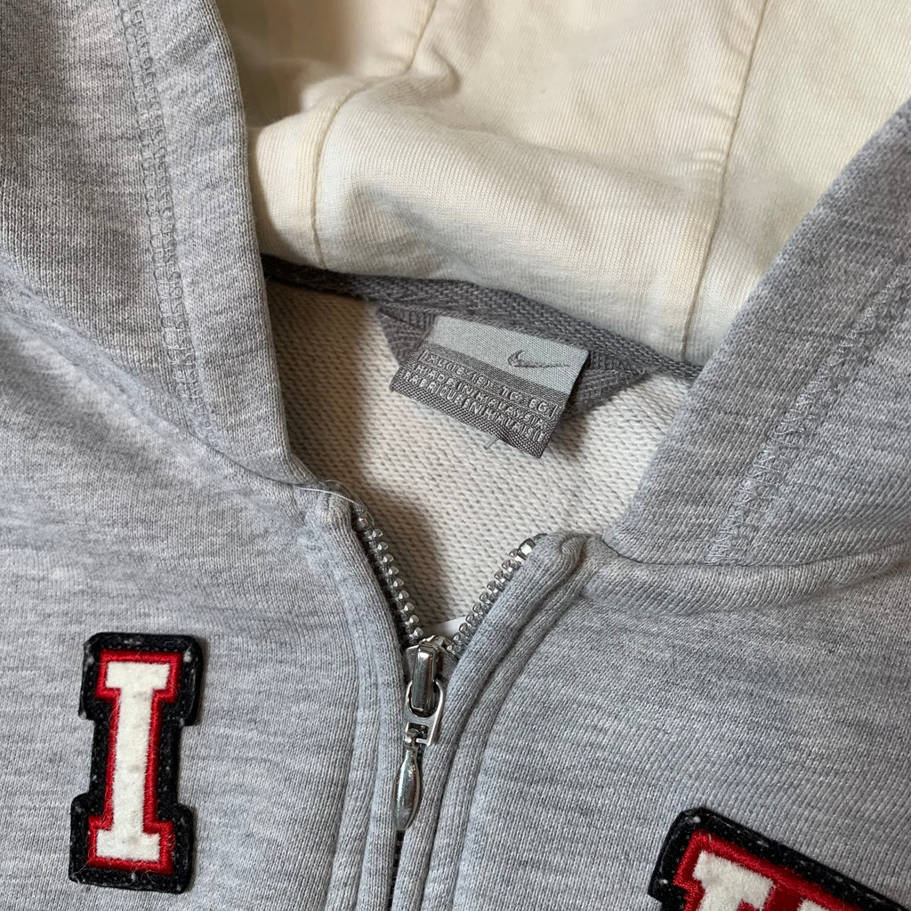 2000s Nike Spellout Full Zip Hoodie Women's XL