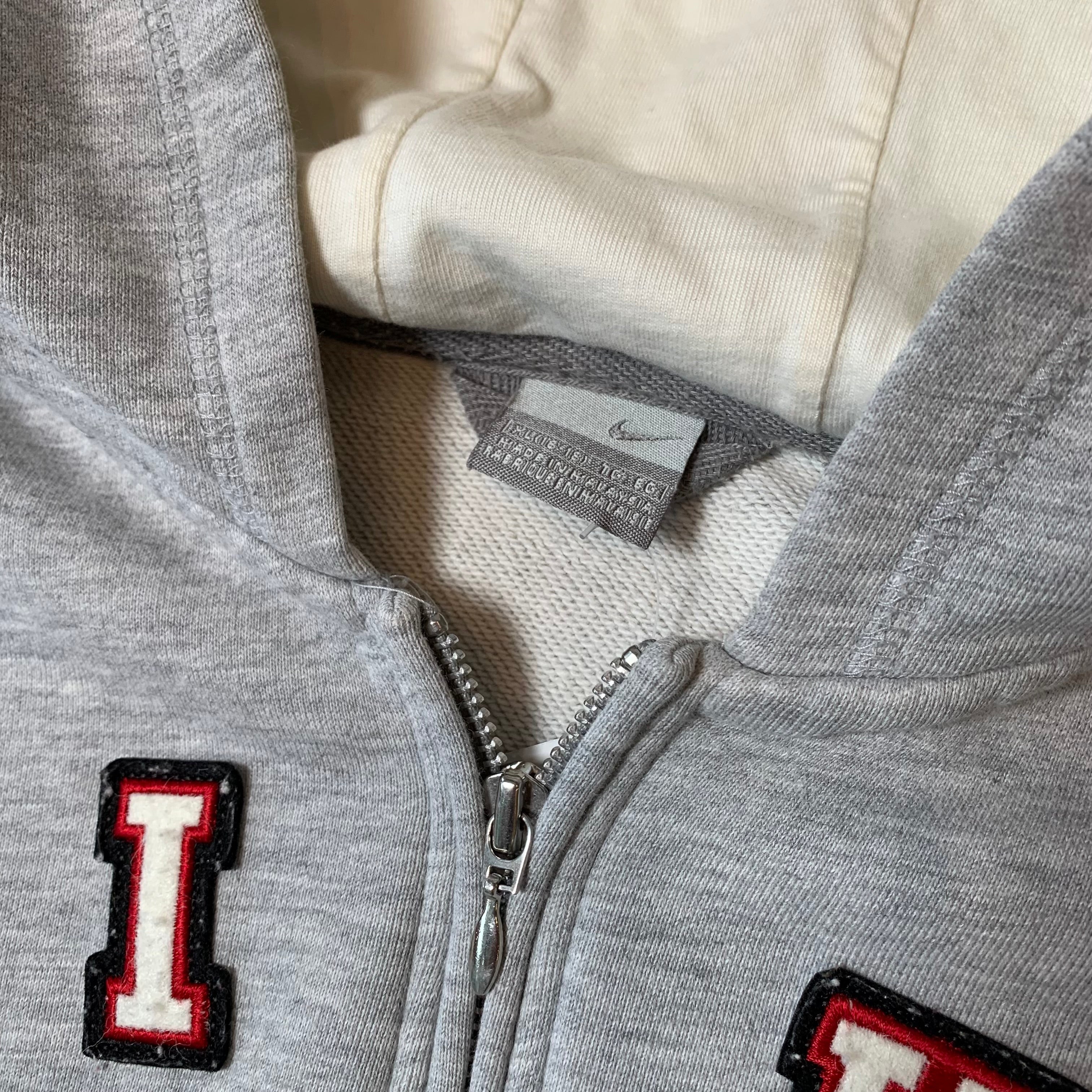 2000s Nike Spellout Full Zip Hoodie Women's XL