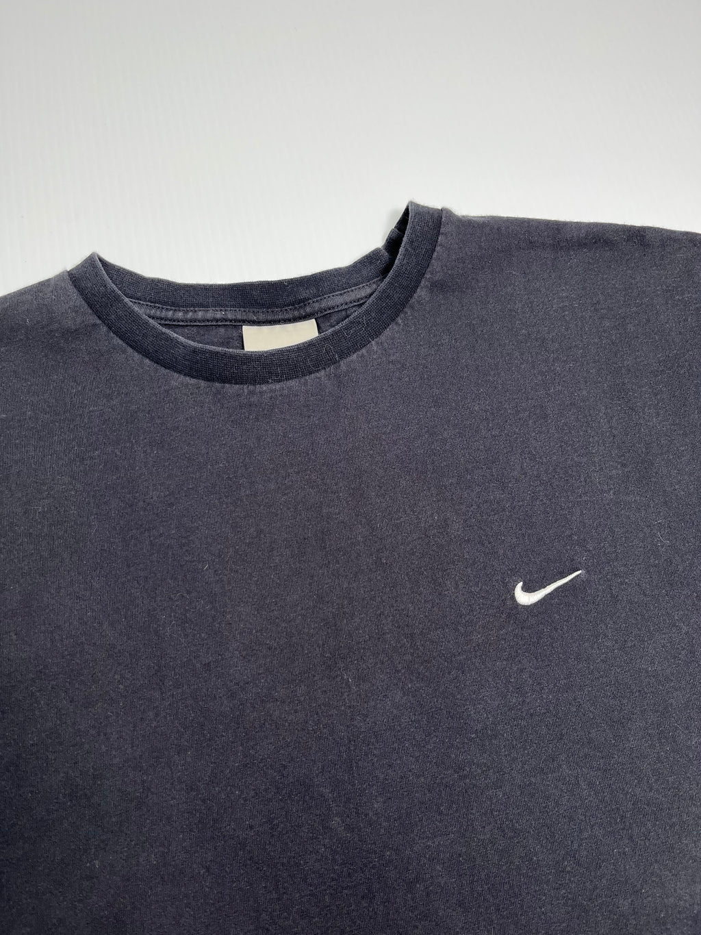 Y2K Nike Swoosh Black Tee XL