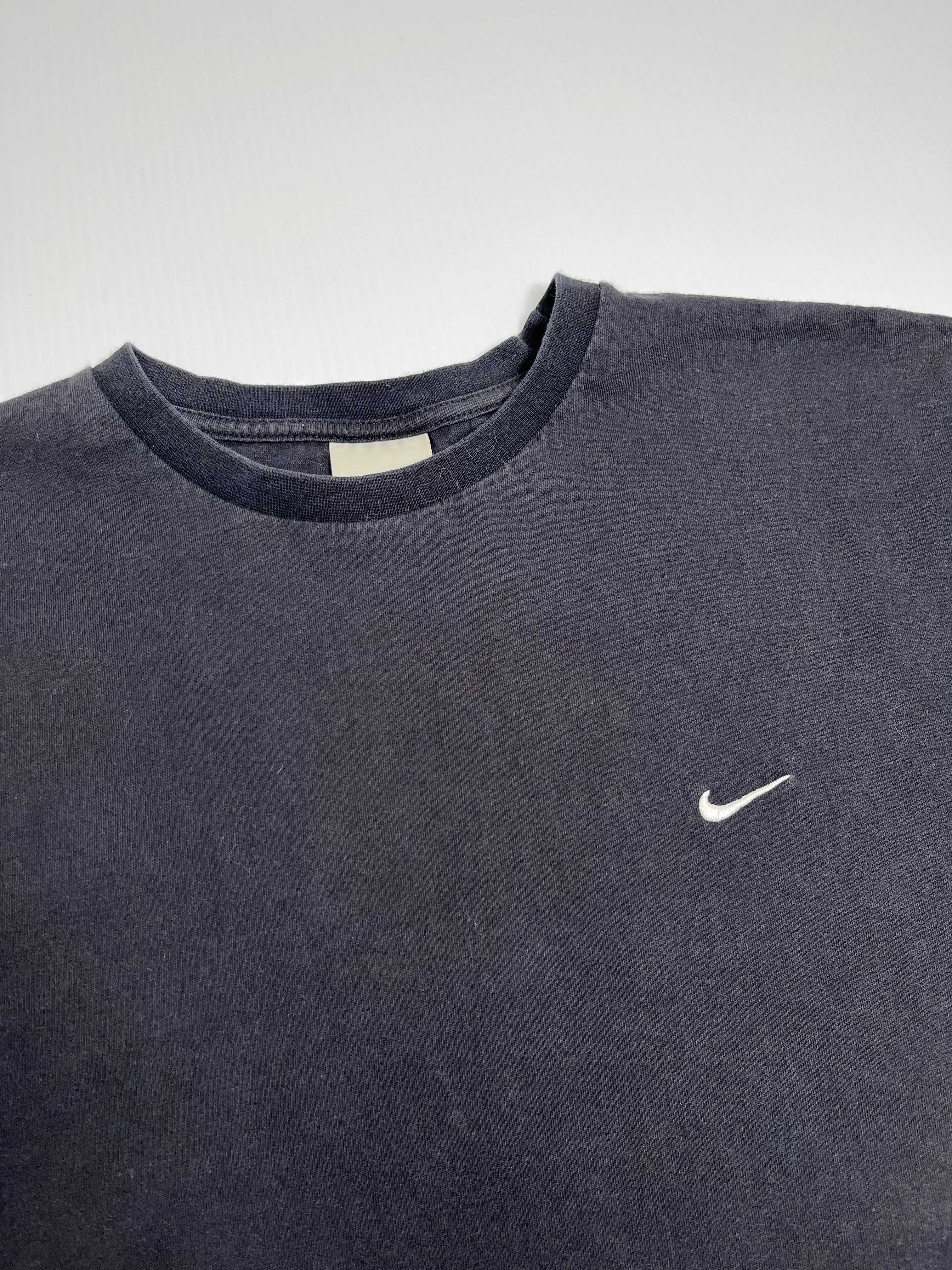 Y2K Nike Swoosh Black Tee XL