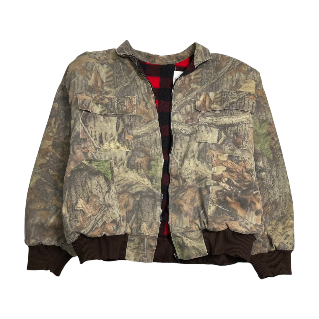 Realtree Camouflage Plaid Lined Jacket XL
