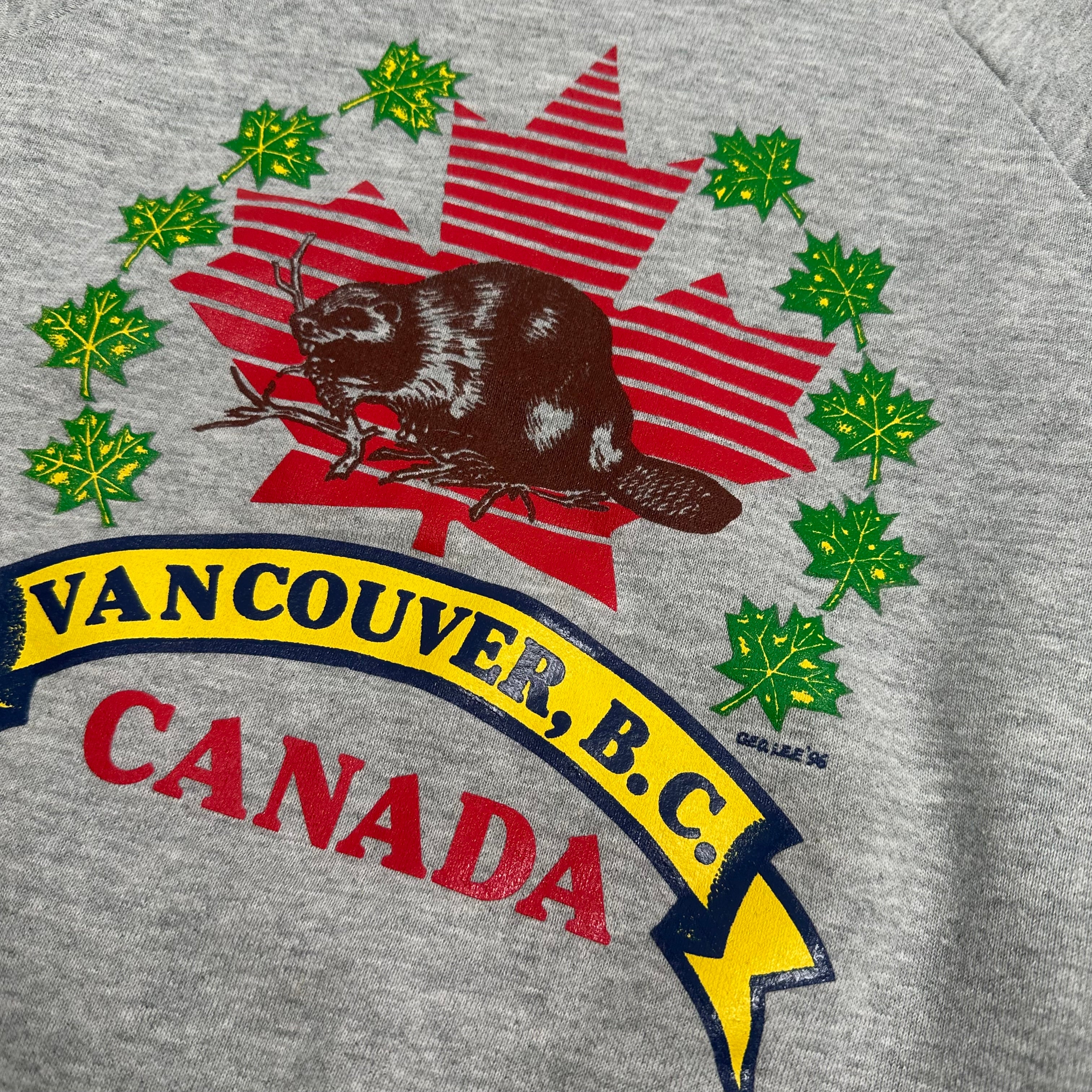 1996 Vancouver BC Canada Beaver Crewneck Youth L