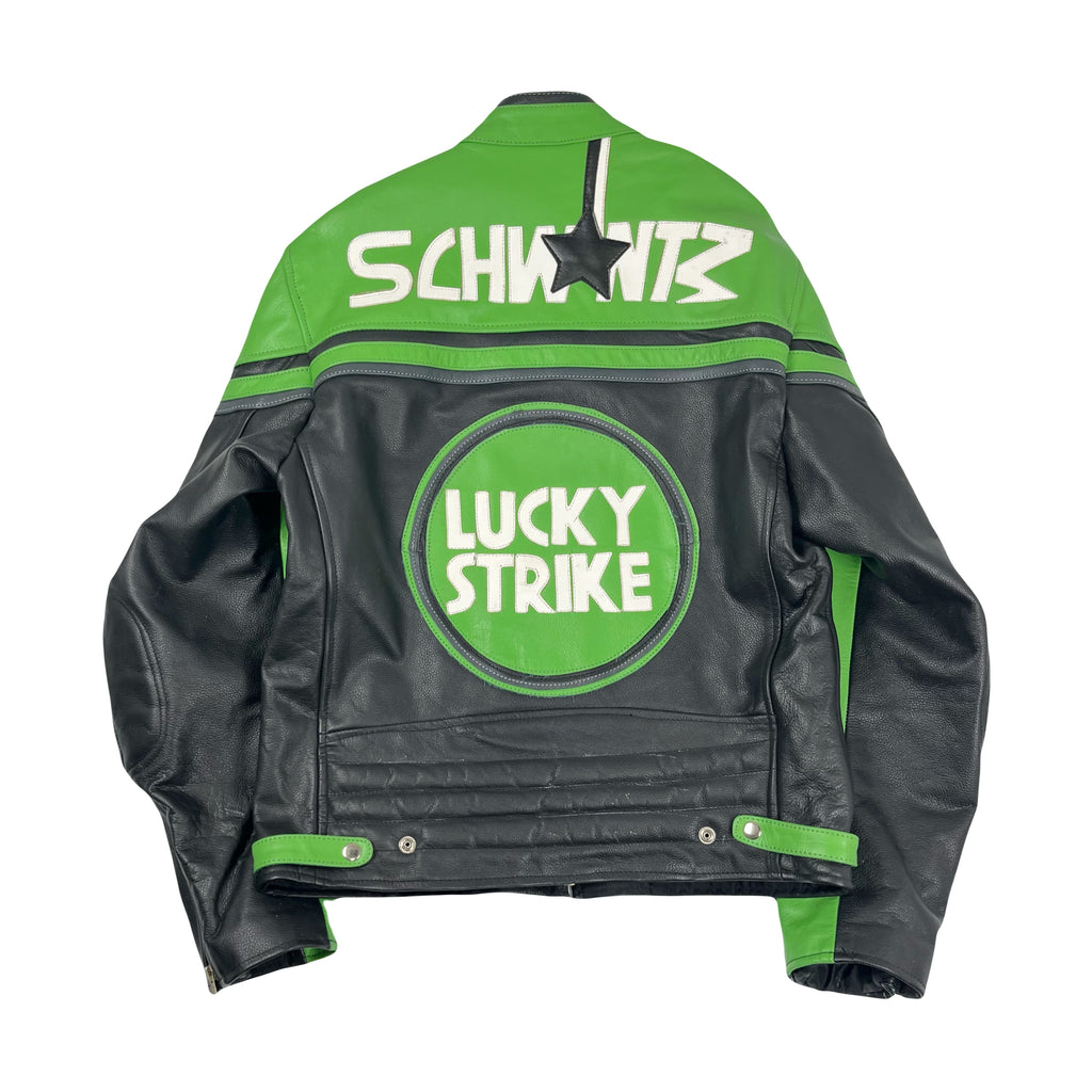 Lucky Strike Leather Moto Jacket L