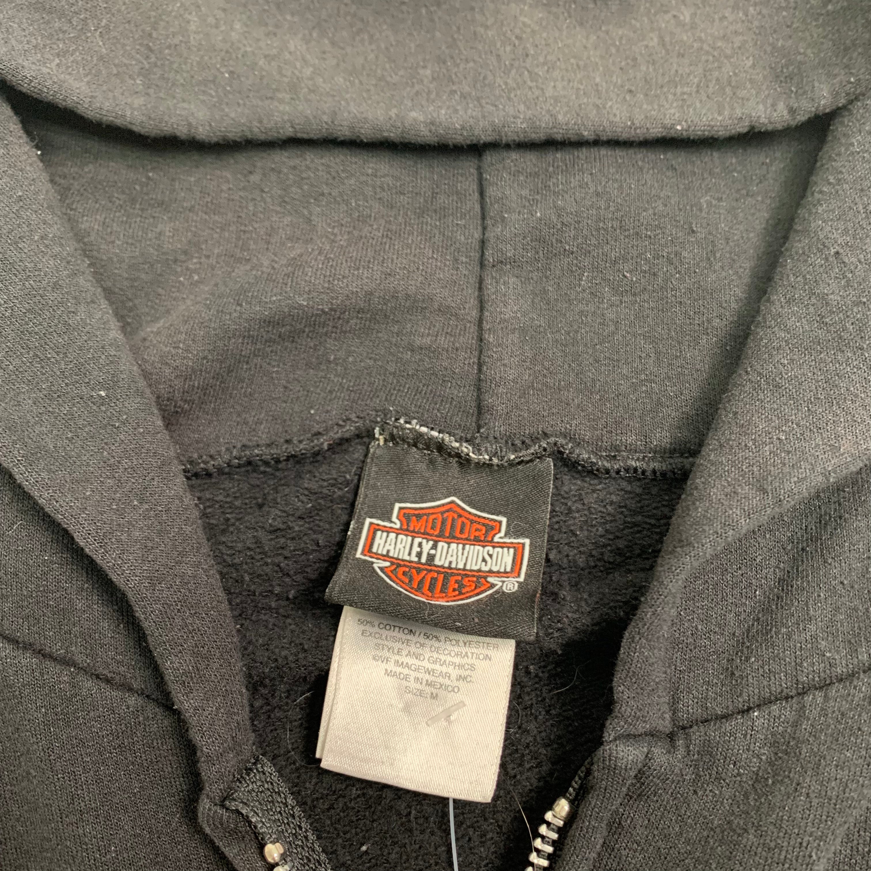 Harley Davidson Flames ZipUp Hoodie M