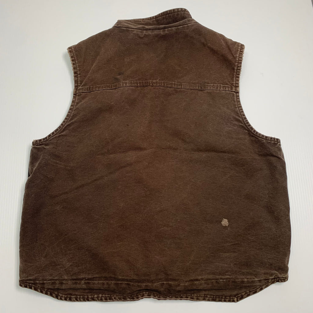 Carhartt Brown Sherpa Lined Vest L
