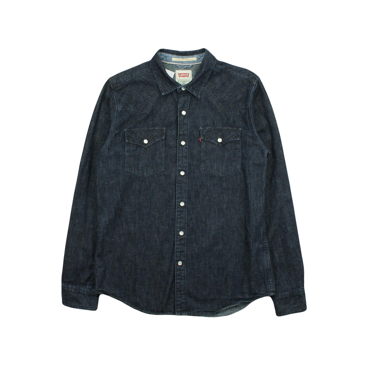 Levi's Dark Wash Denim Button Up Shirt M
