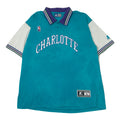 Vintage Starter Charlotte Hornets NBA Warm-Up Polo Shirt L