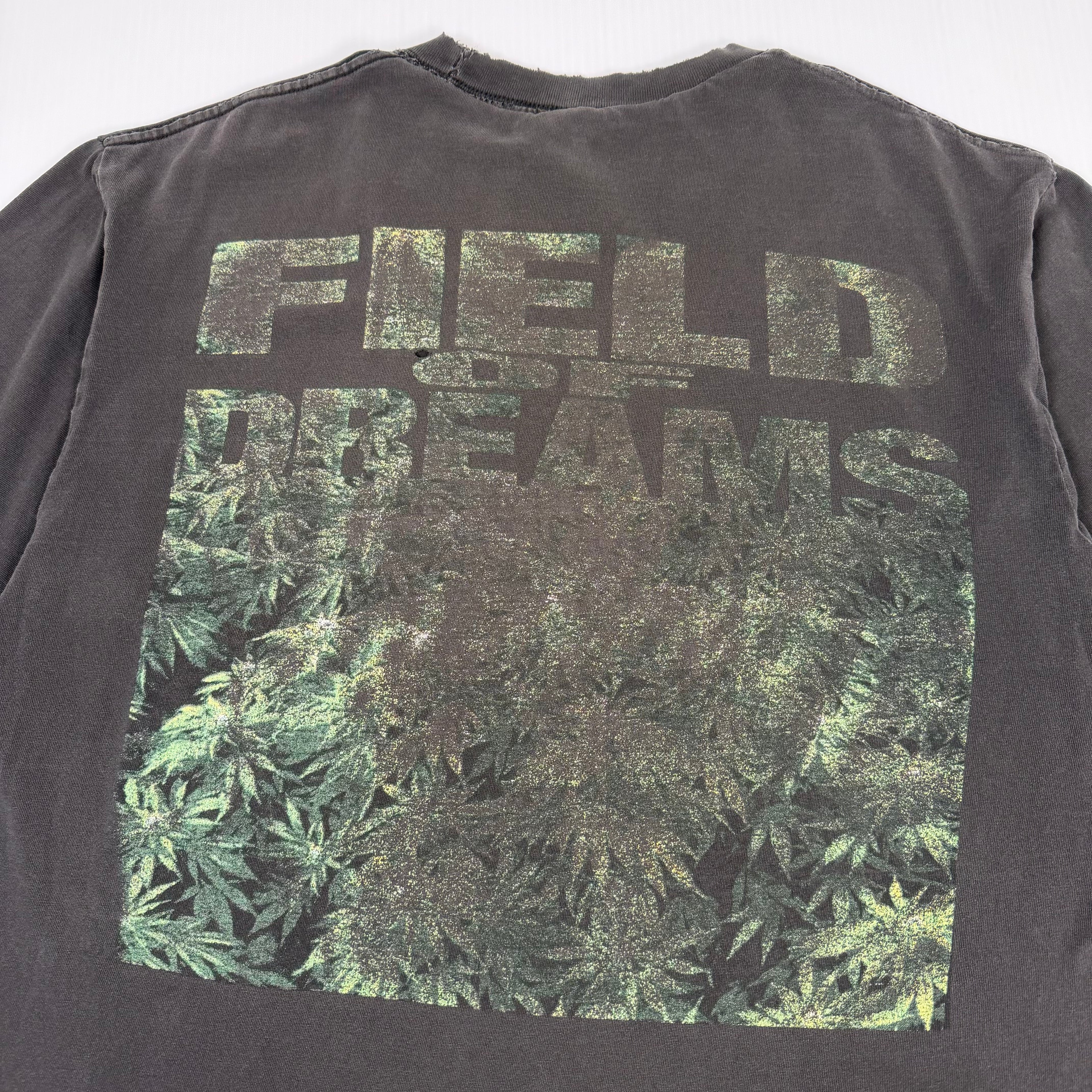Vintage Field Of Dreams Cannabis Faded Tee L