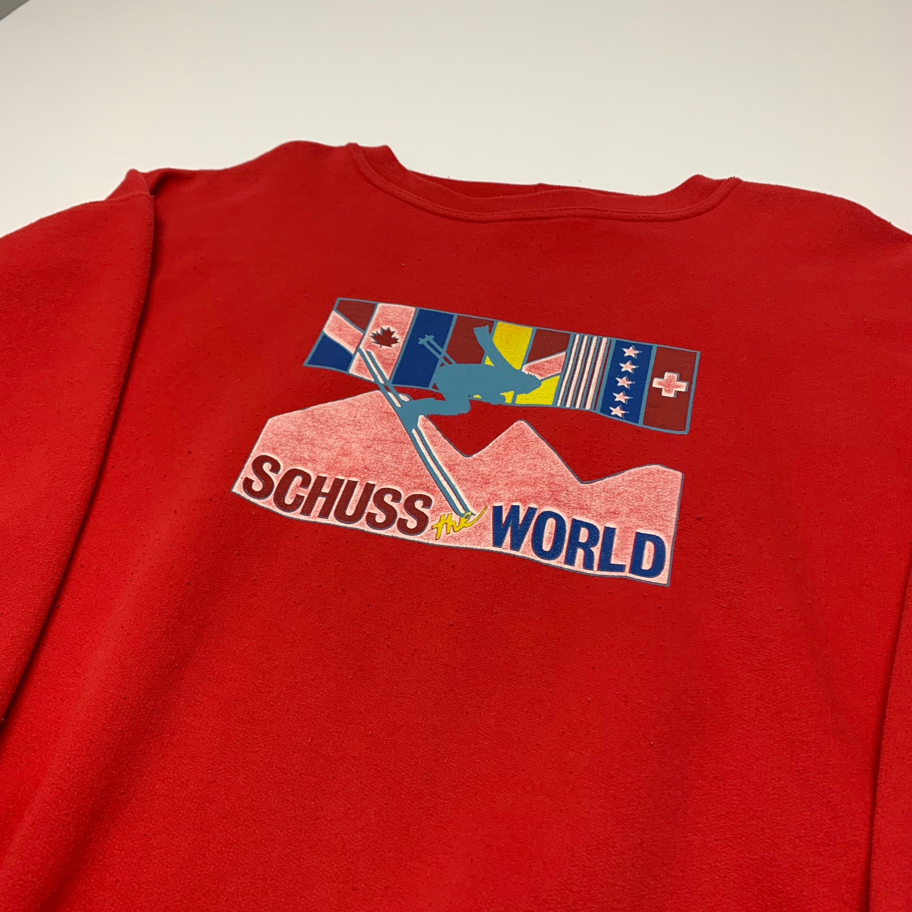 80s Schuss World Crewneck XL