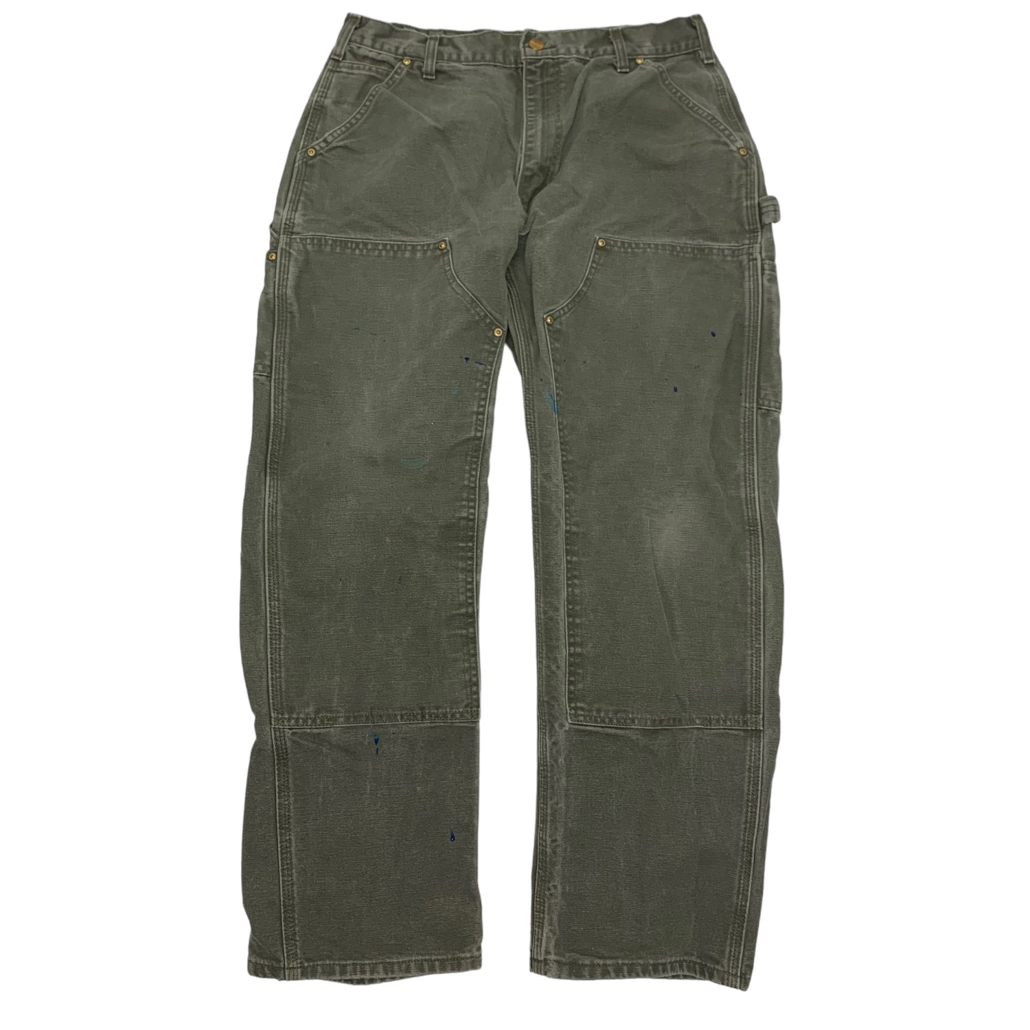 Carhartt Olive Double Knee Denim 34x30