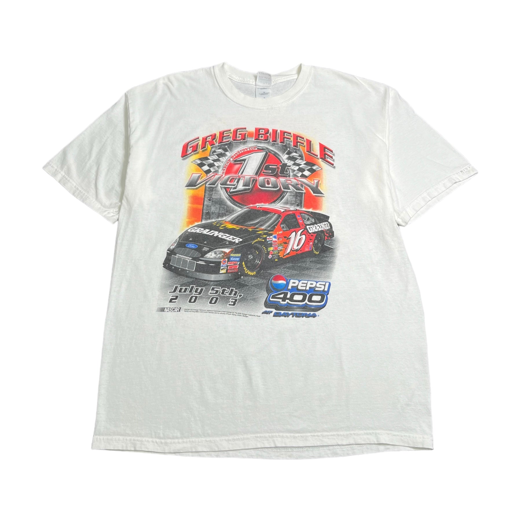 2003 Greg Biffle NASCAR 1st Victory Tee XL