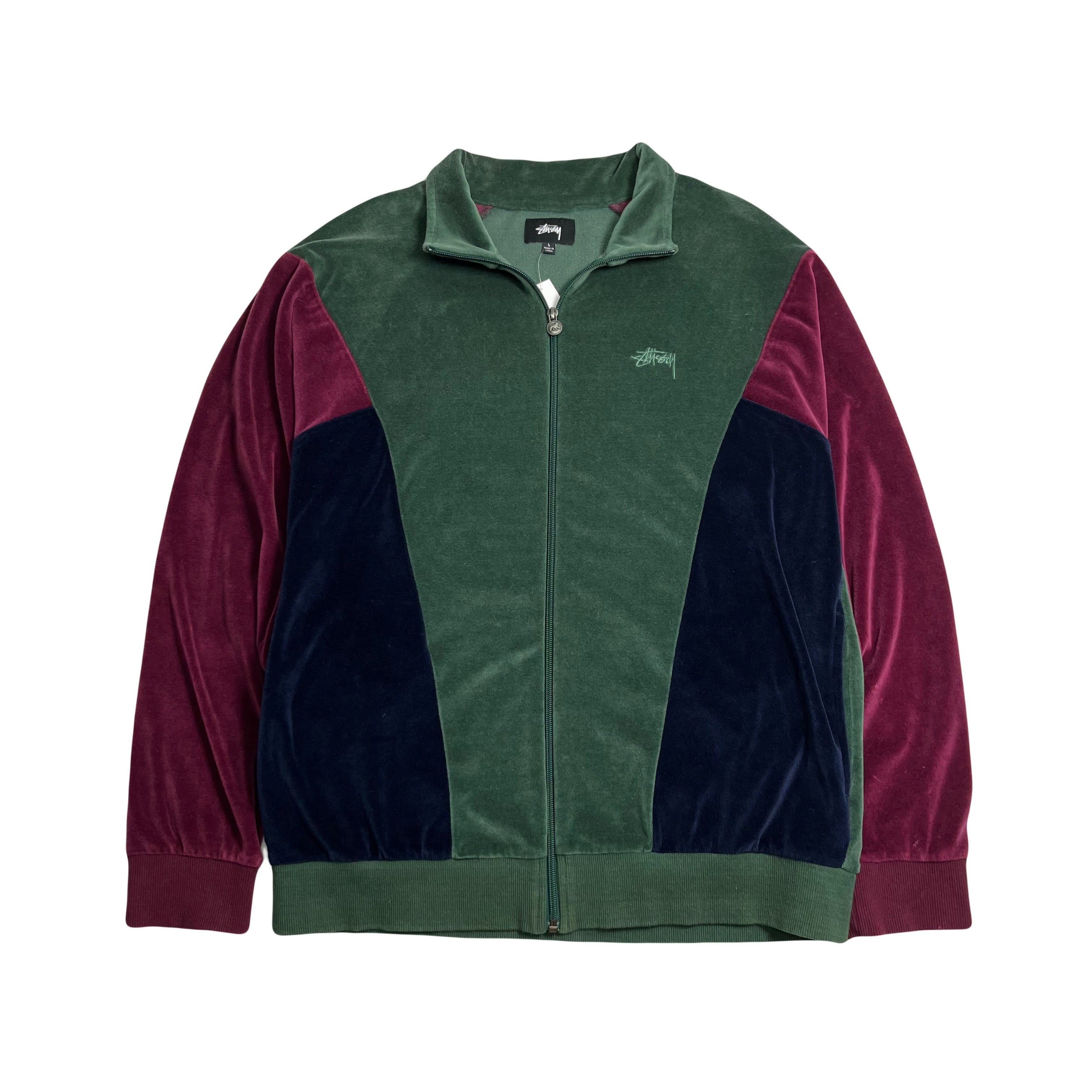 Stussy Velour Track Jacket L