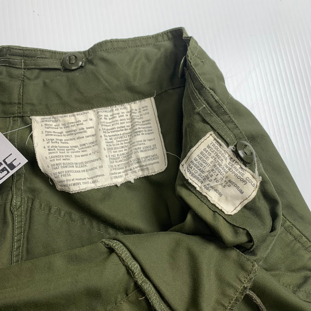 Vintage Military Extreme Cold Weather Cargo Trousers 38