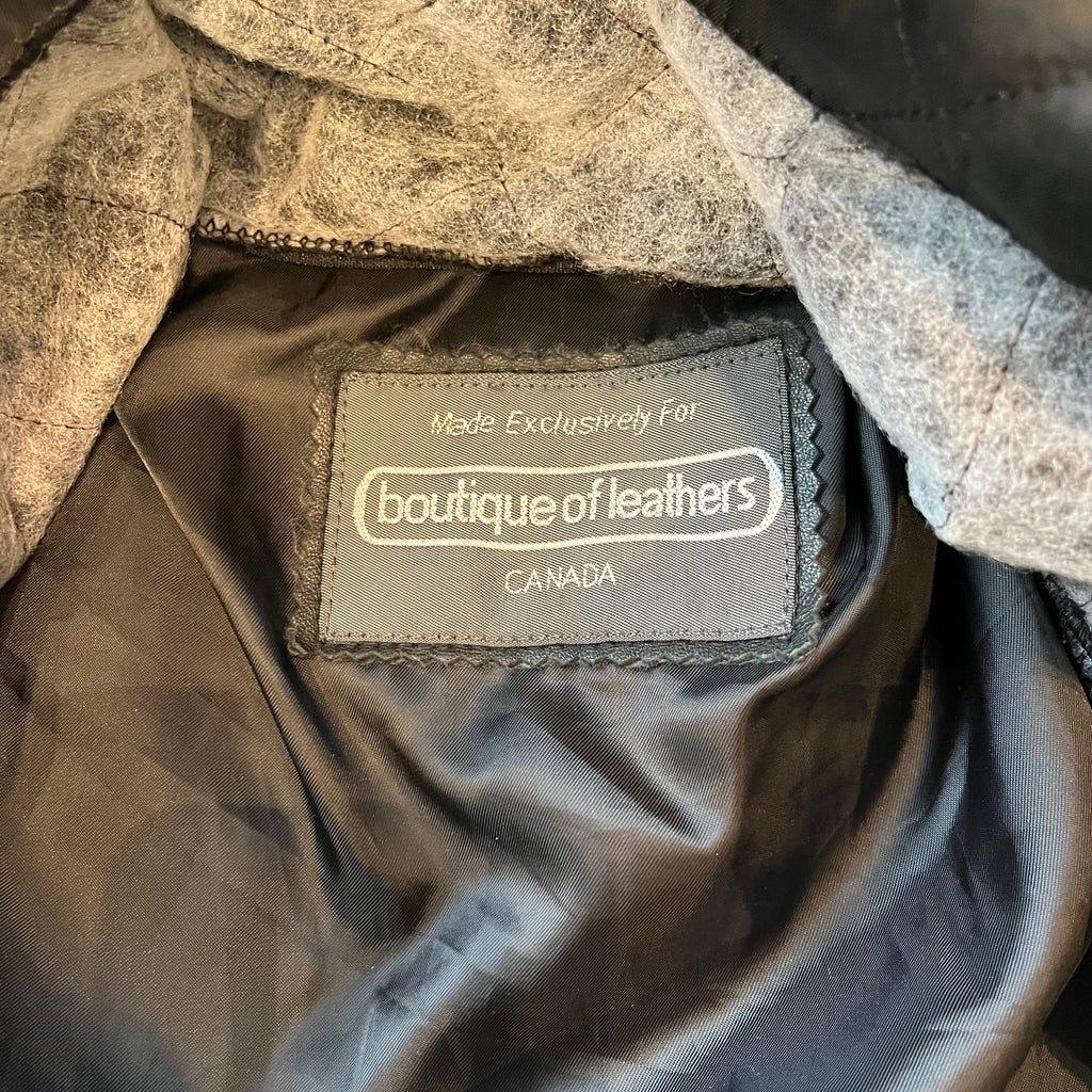 Vintage Boutique Of Leathers Full Zip Bomber Jacket XL