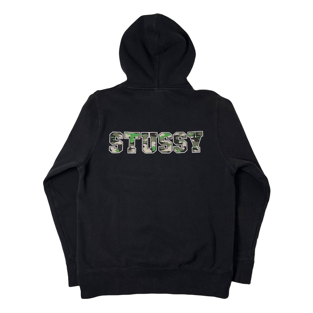 Stussy Camo Logo Hoodie S