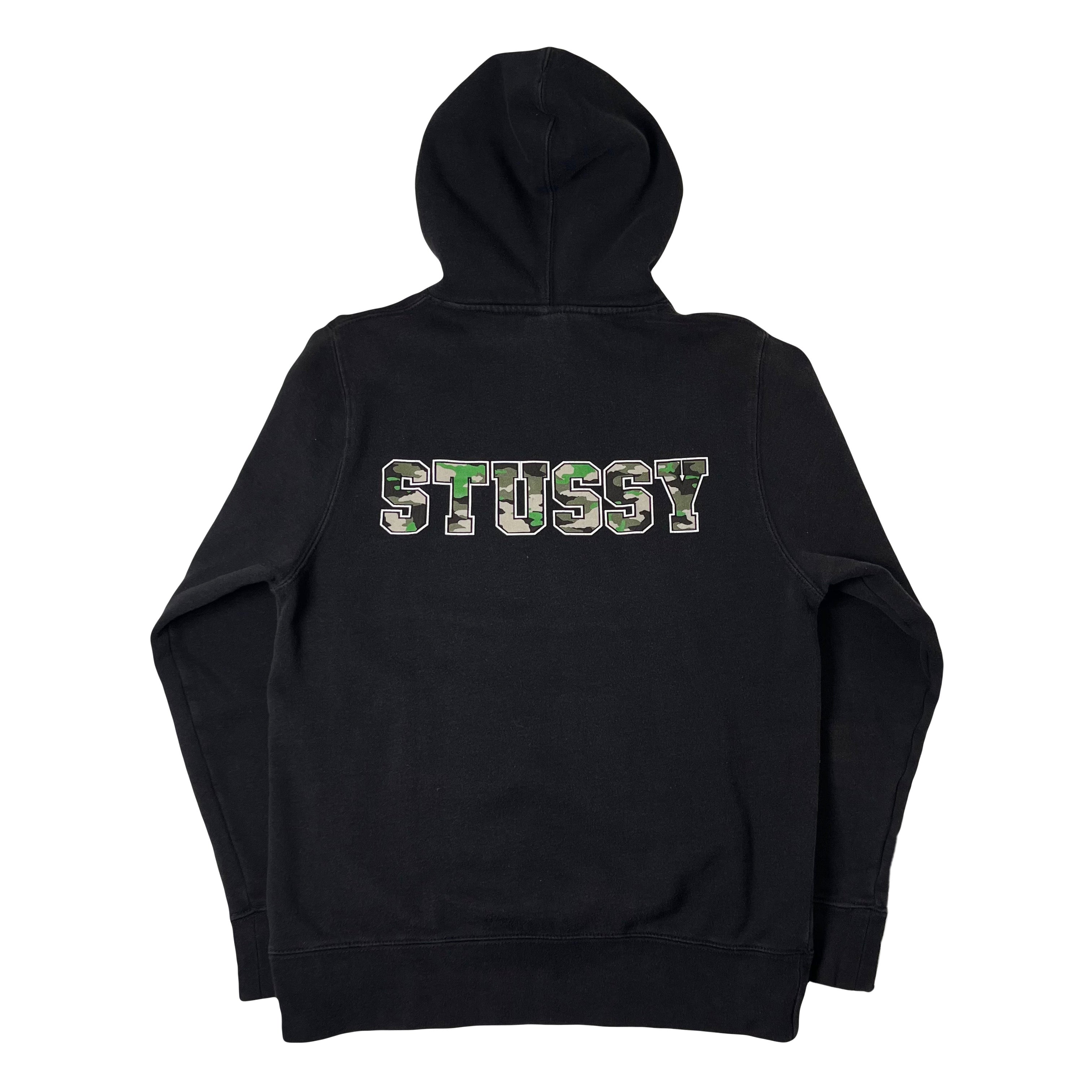 Stussy Camo Logo Hoodie S