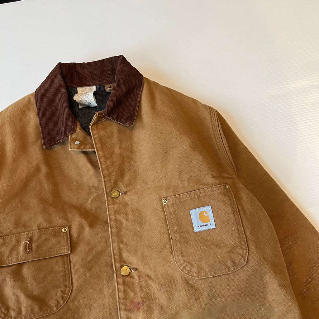 Vintage Carhartt Blanket Lined Chore Coat XL