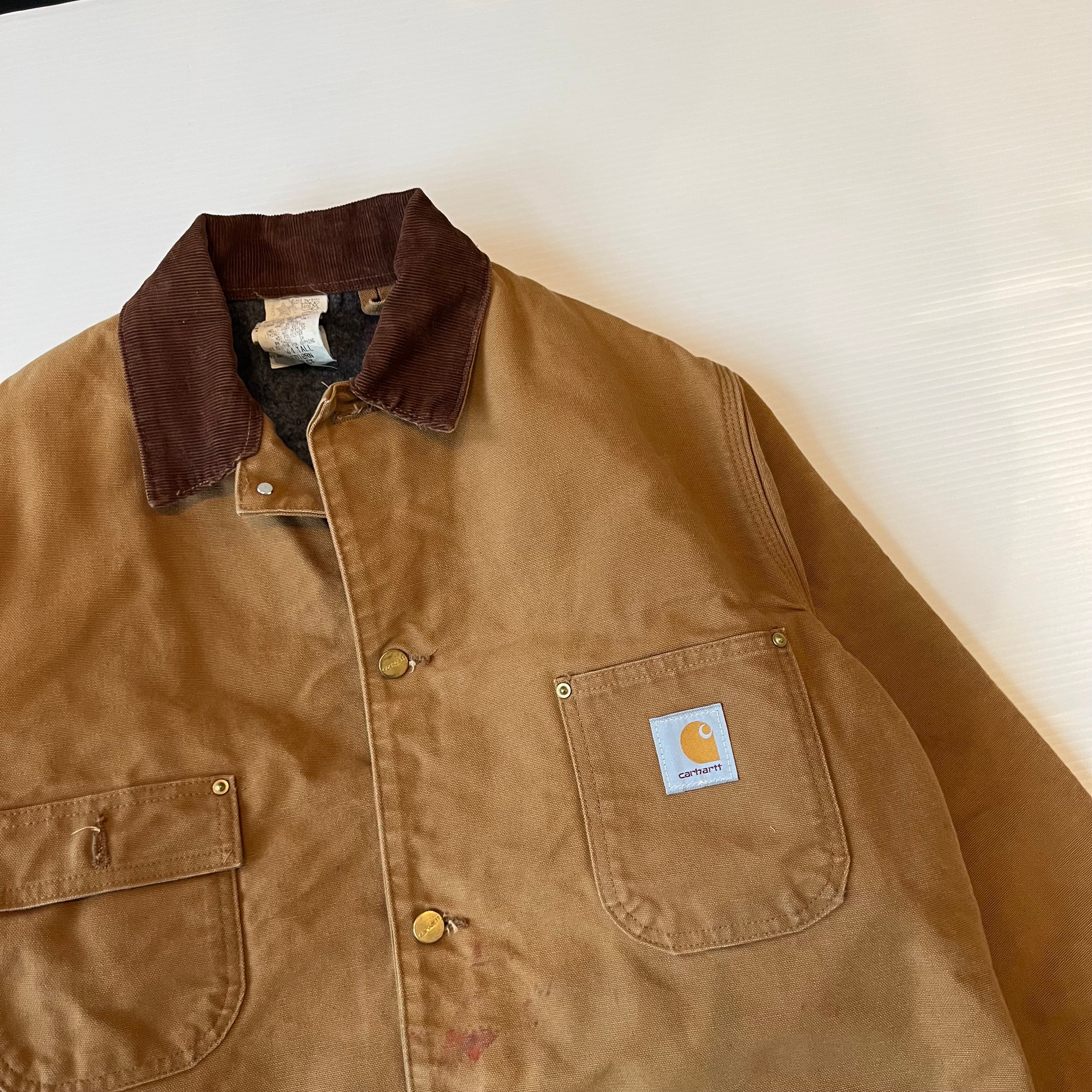Vintage Carhartt Blanket Lined Chore Coat XL