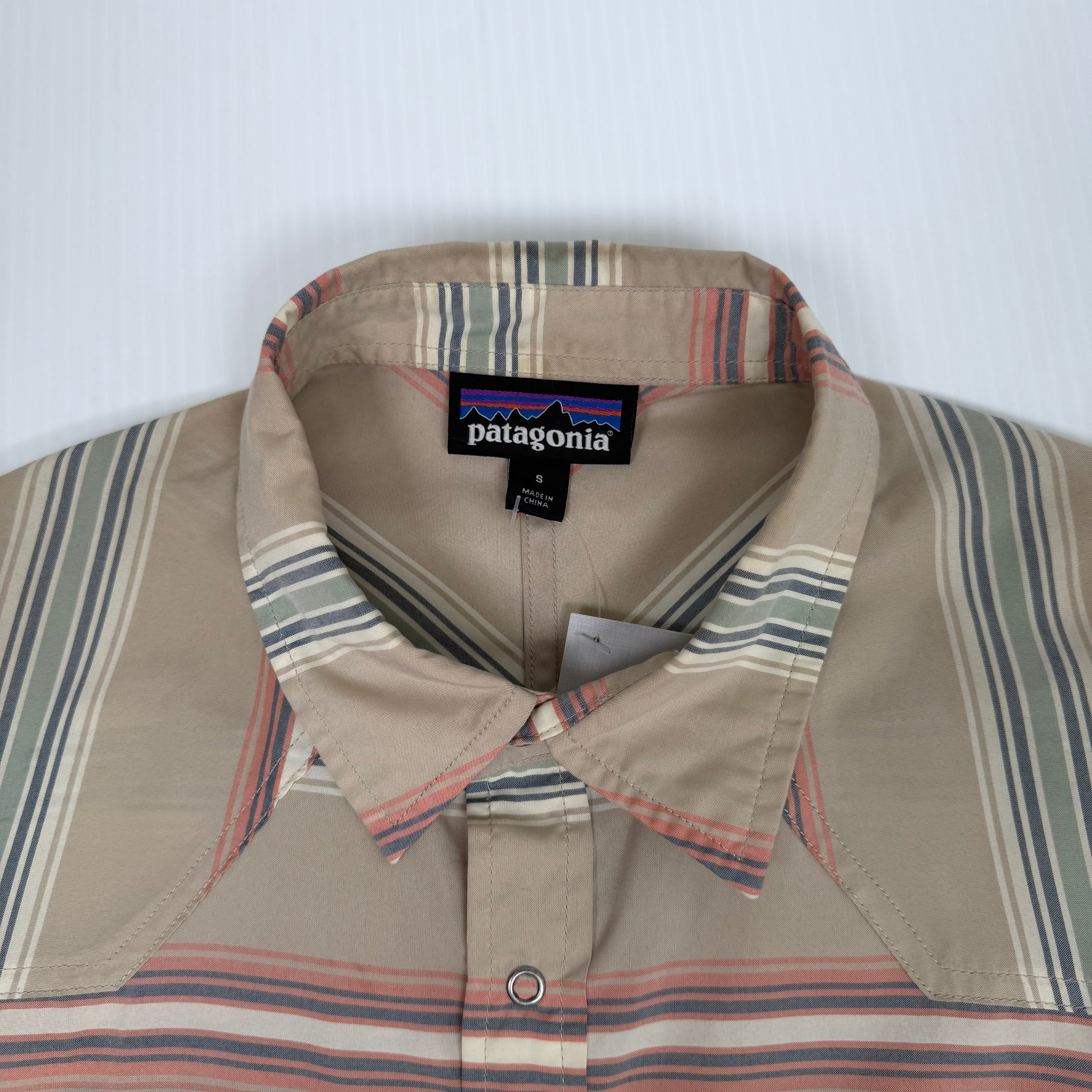Patagonia Stripe Short Sleeve Button Up Shirt S
