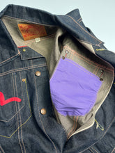 Load image into Gallery viewer, Evisu Dark Wash Denim Jacket Women&#39;s XL
