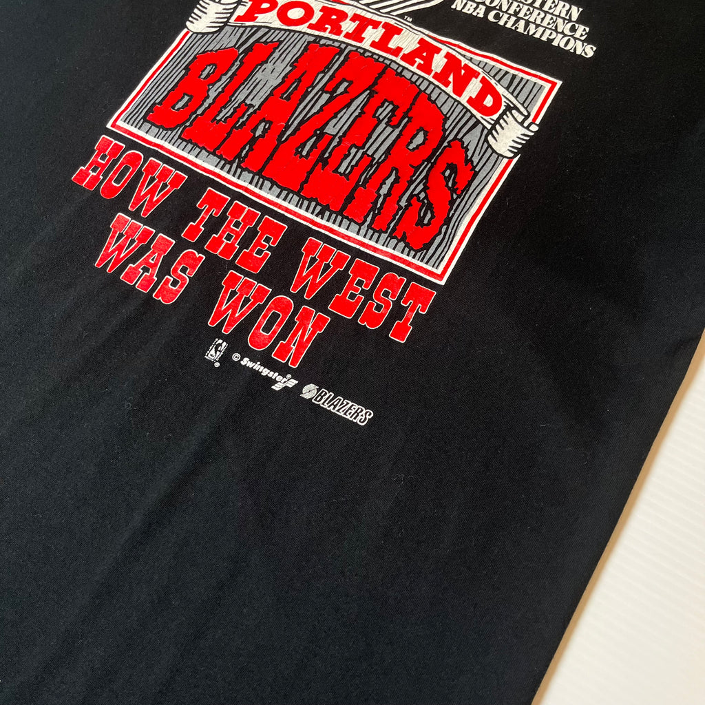 90s Portland Blazers How The West Was Won Tee XL