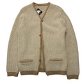 Vintage Cream/Brown Cardigan L