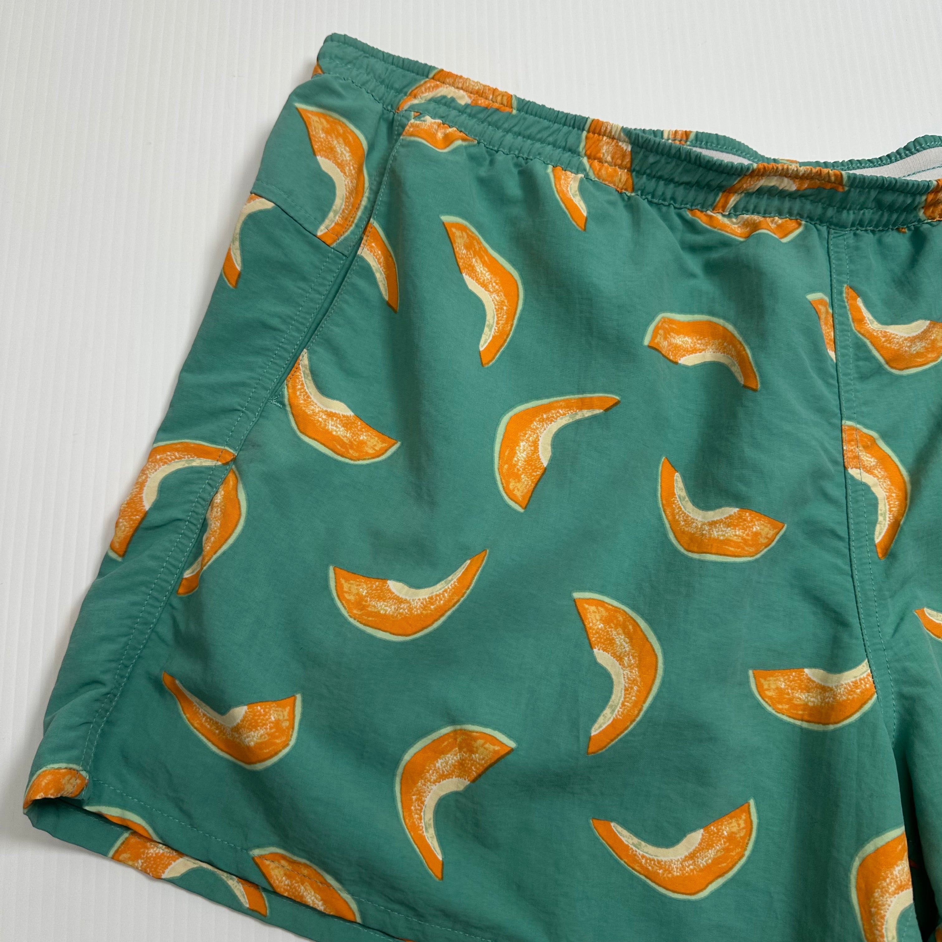 Patagonia Cantaloupe Pattern Athletic Shorts XXL