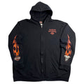 Vintage Harley Davidson California Flames Zip Hoodie XL