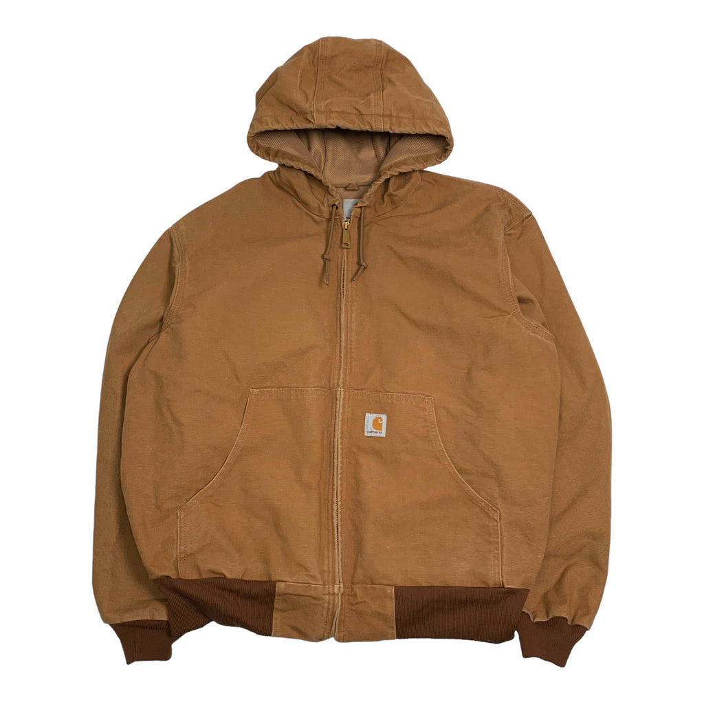 Carhartt Tan Hooded Jacket L