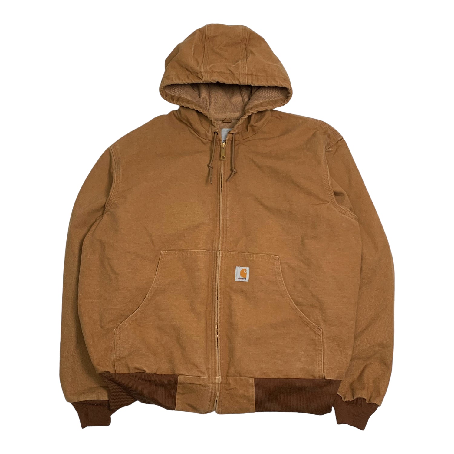 Carhartt Tan Hooded Jacket L