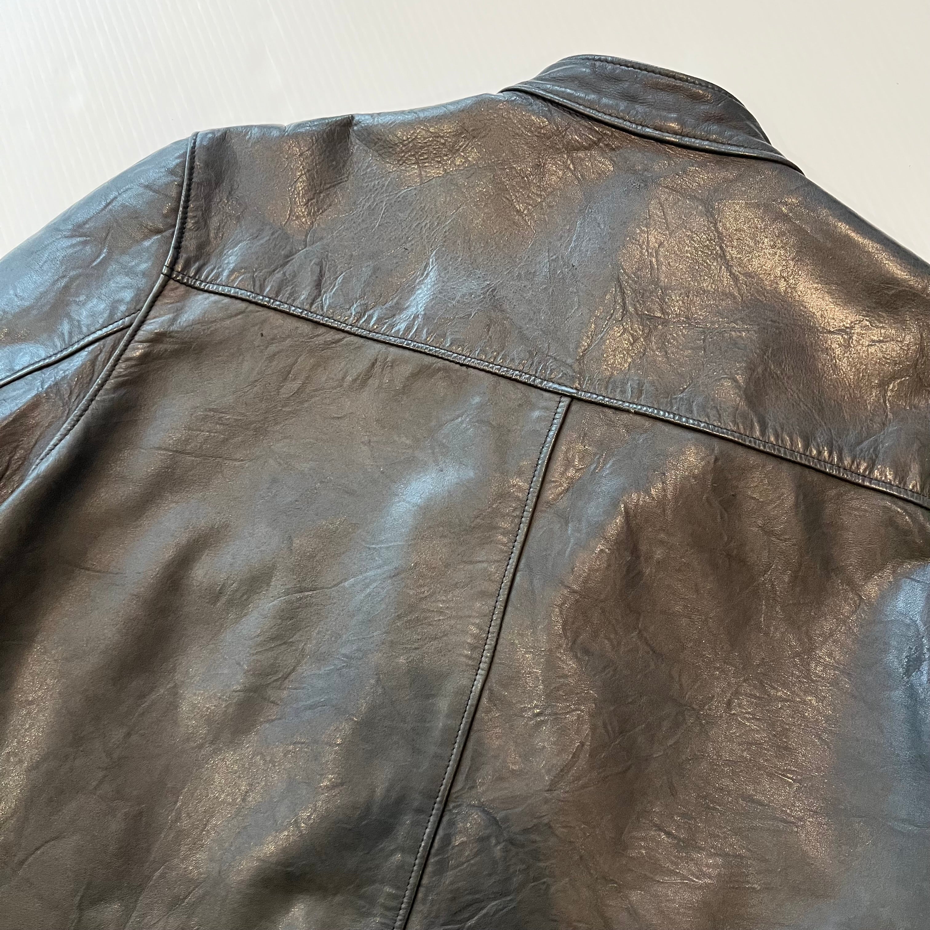 Vintage Roots Canada Leather Moto Jacket M