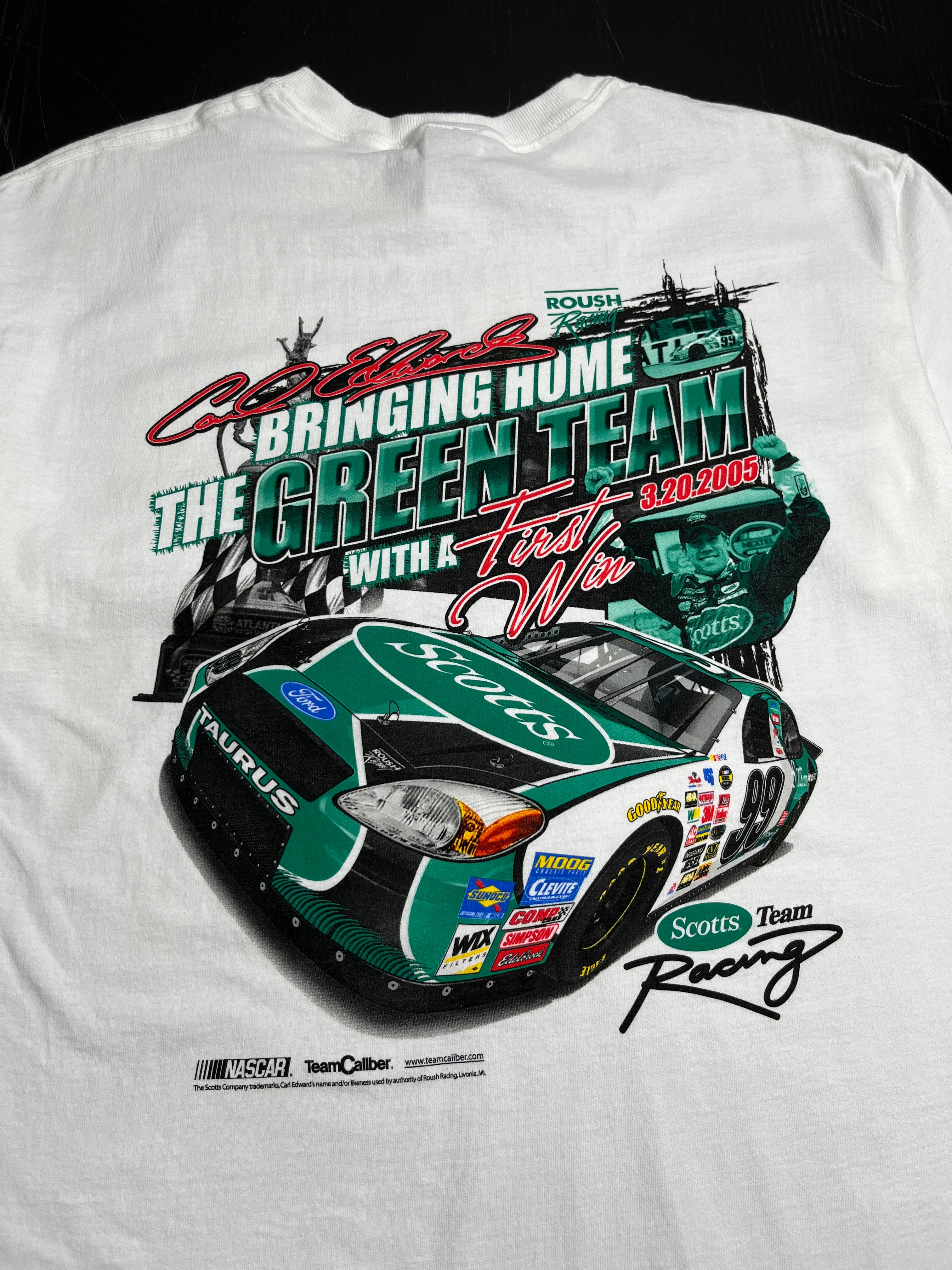 2005 Carl Edwards NASCAR Scotts First Win Tee XL