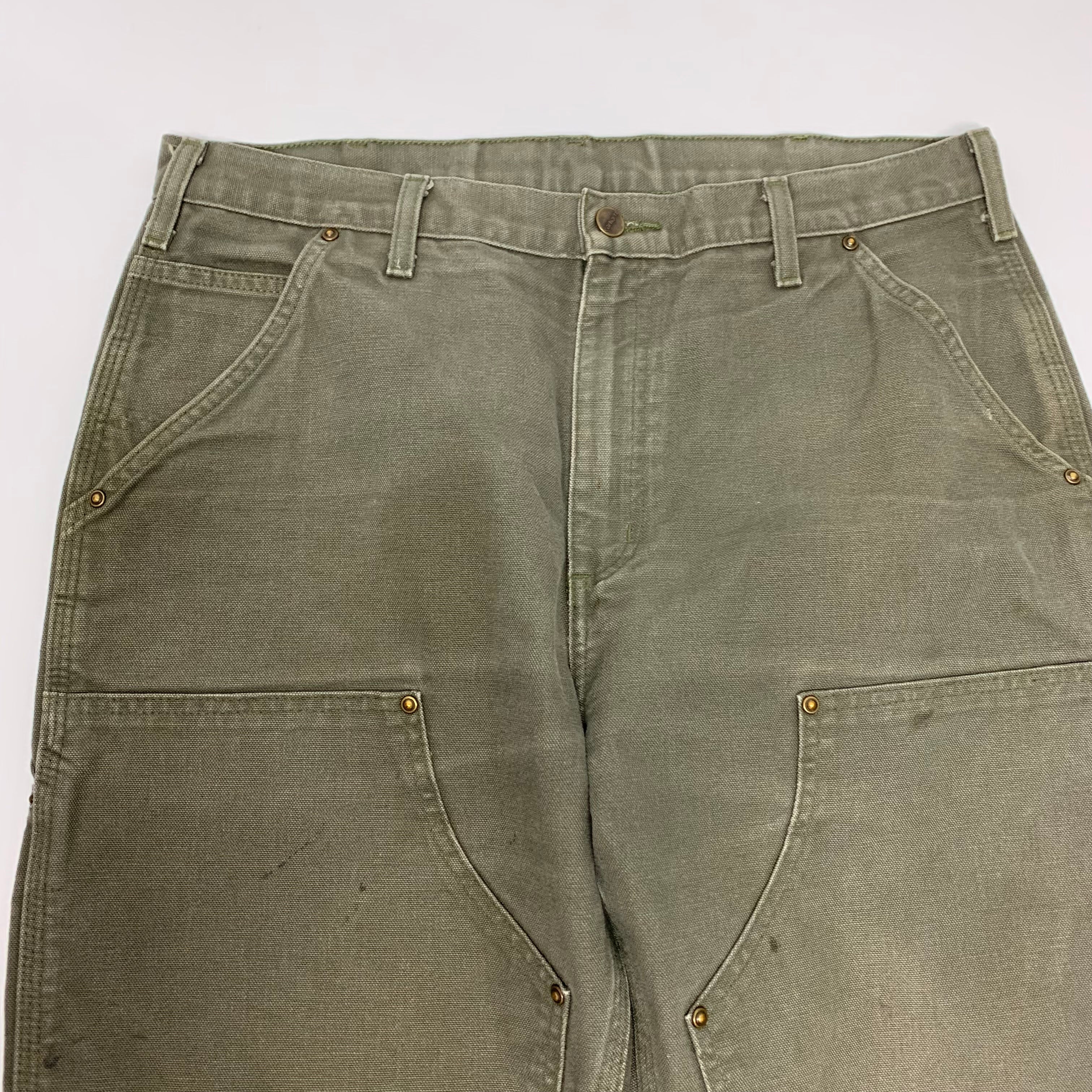 Olive Carhartt Double Knee Denim 34